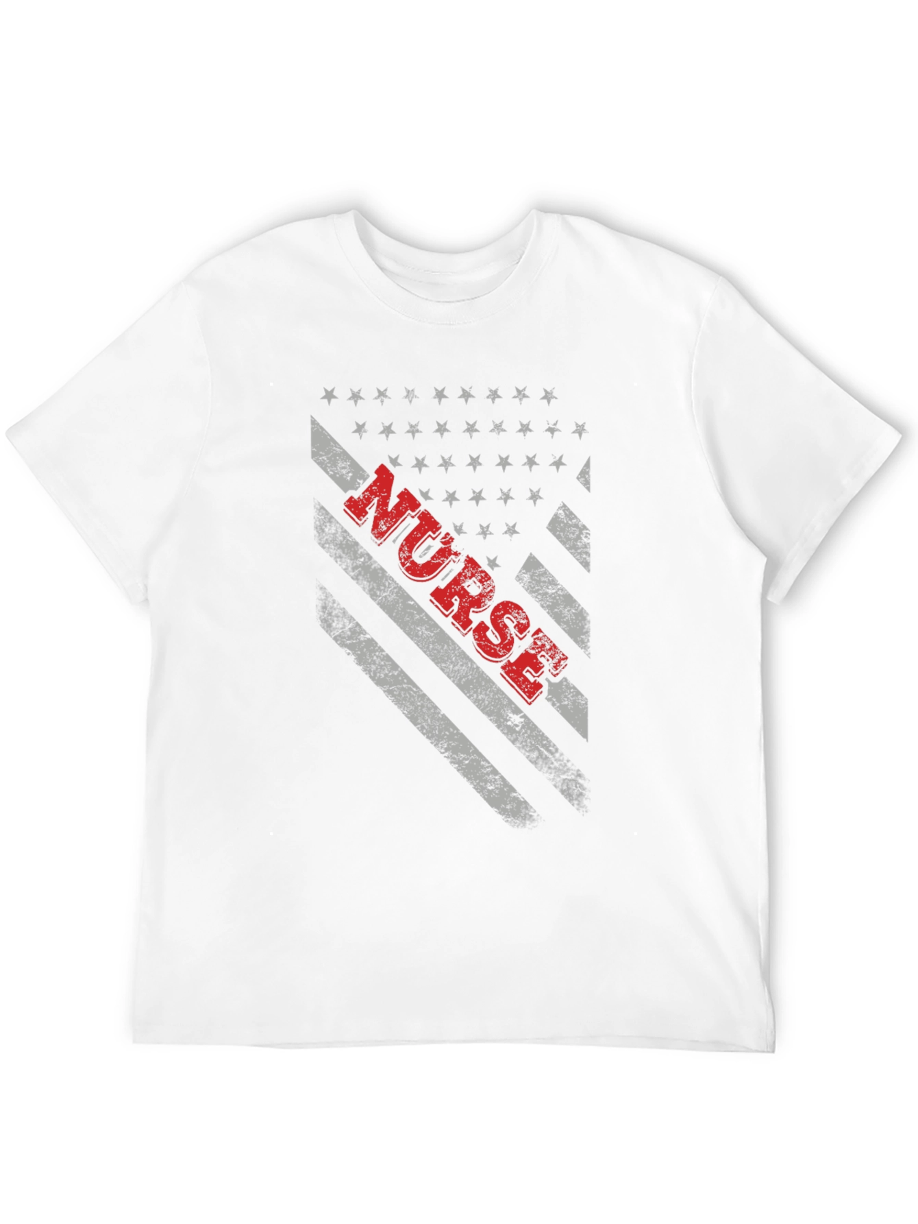 Black Nurse American Flag T-Shirt - Patriotic Healthcare Tee view 12