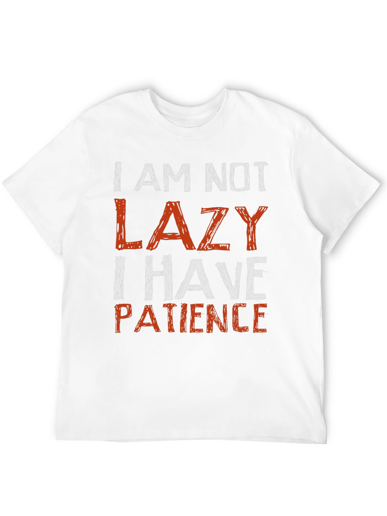 Black Funny "I Am Not Lazy" Graphic Tee view 12