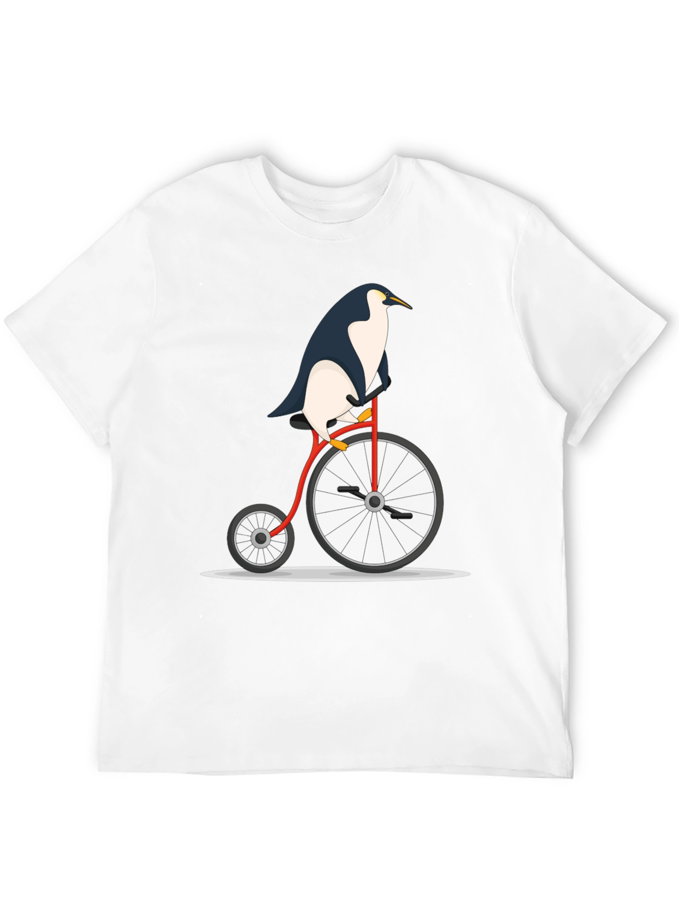 Black Penguin on Bike Graphic Tee - Black view 12