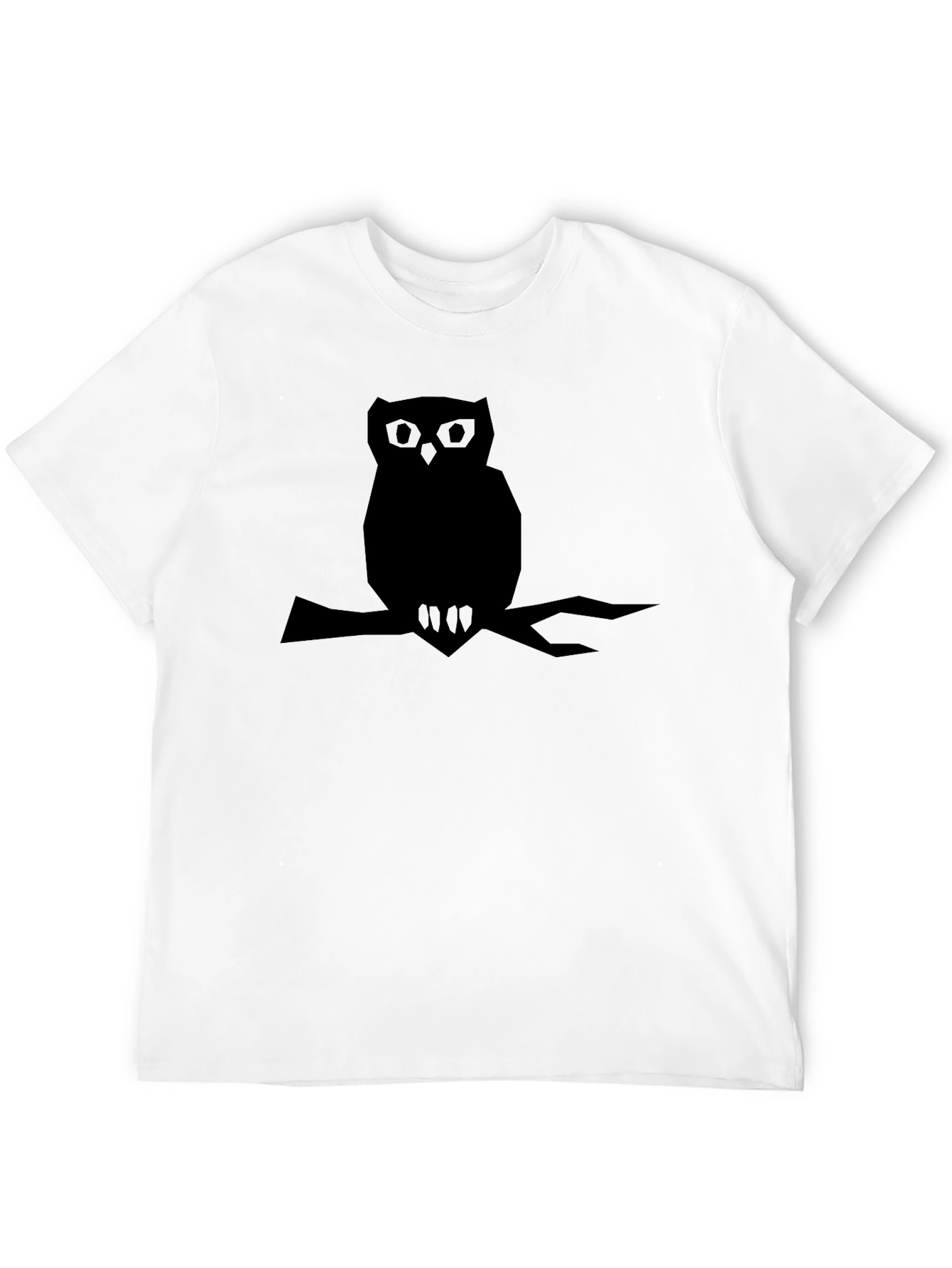 Black Men's Black Owl Graphic Tee view 12