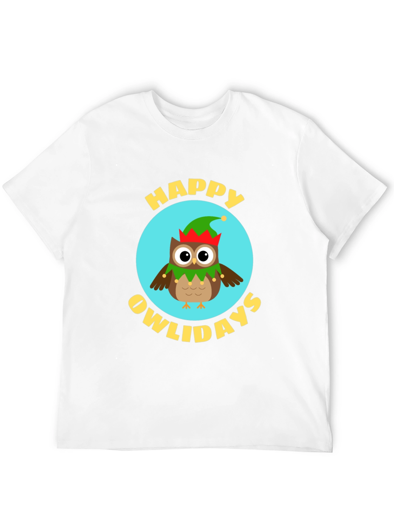Black Happy Owlidays T-Shirt view 12