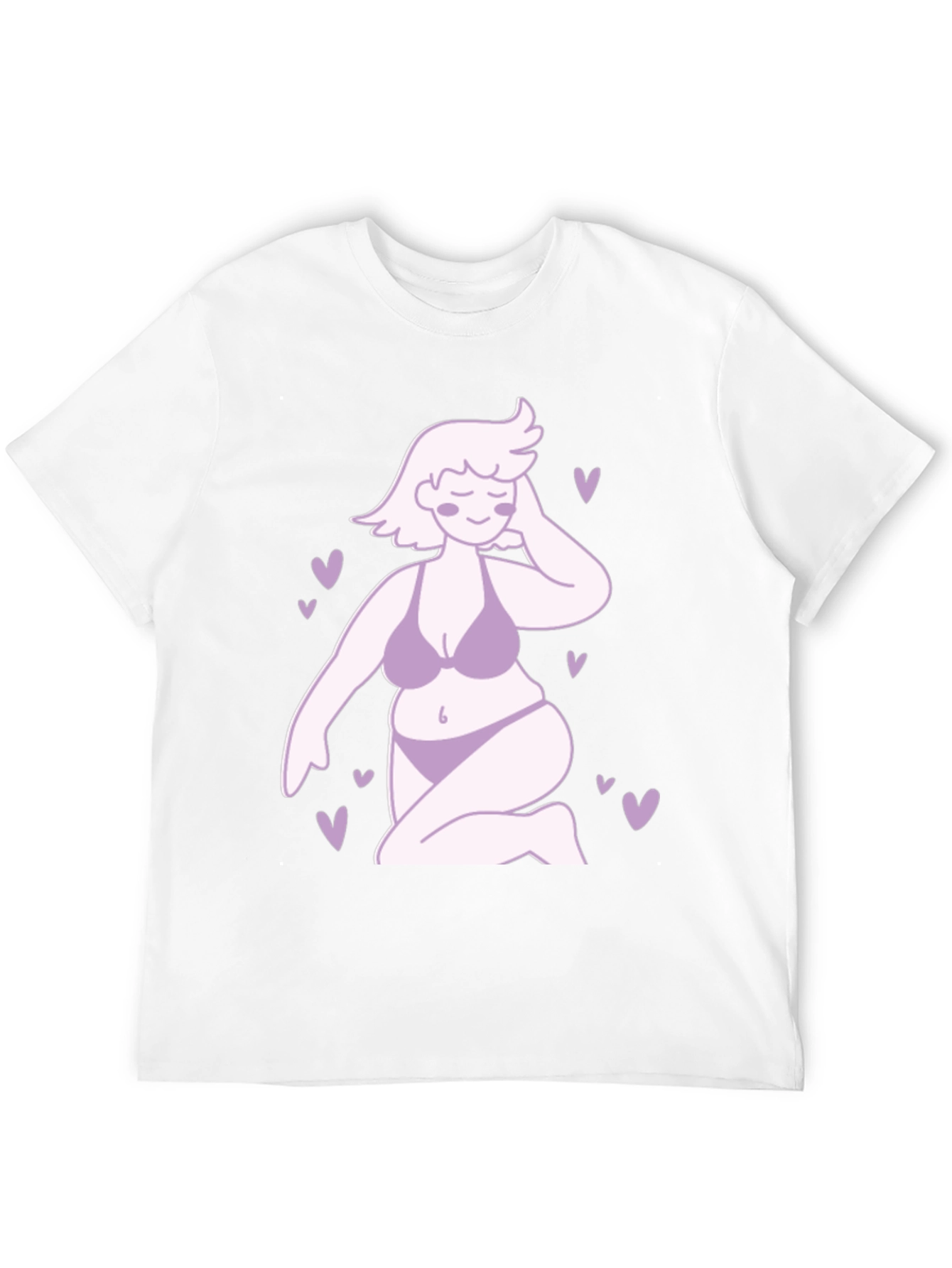 Black Curvy Woman Graphic Tee - Body Positivity T-Shirt view 12