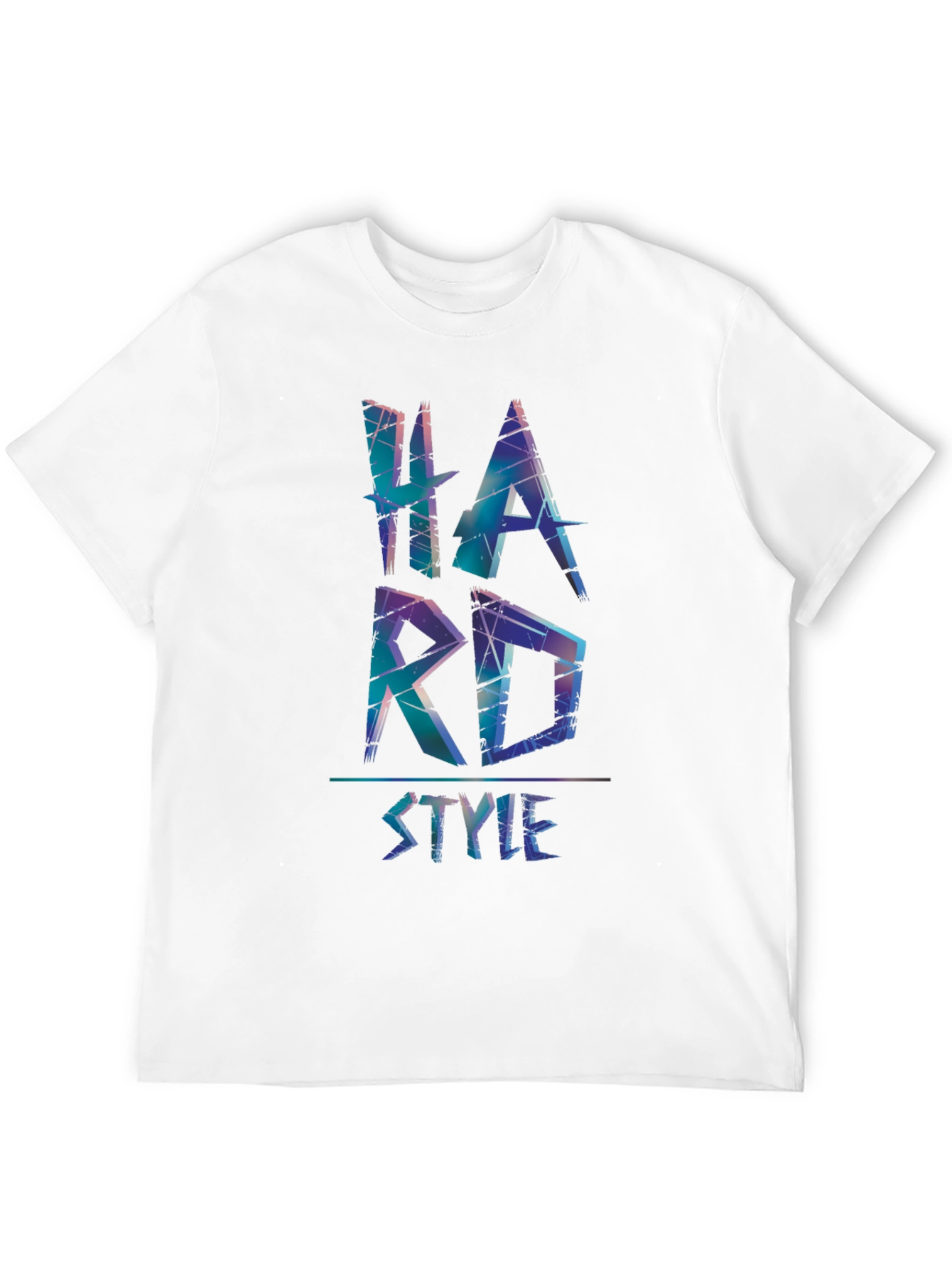 Black Hard Style Graphic Print Black T-Shirt view 12