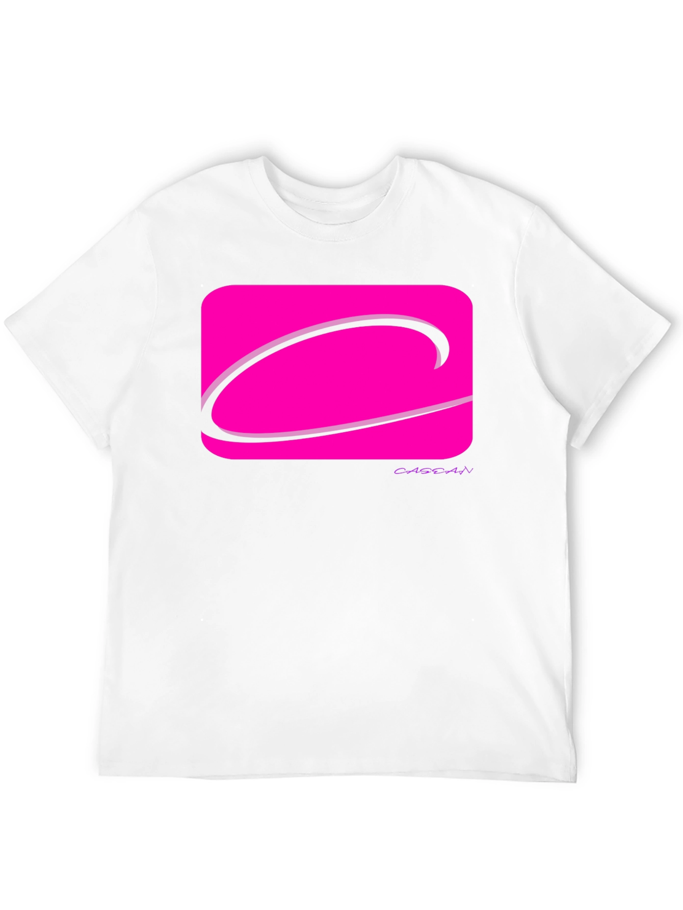 Black Modern Graphic Tee - Pink Logo Black T-Shirt view 12