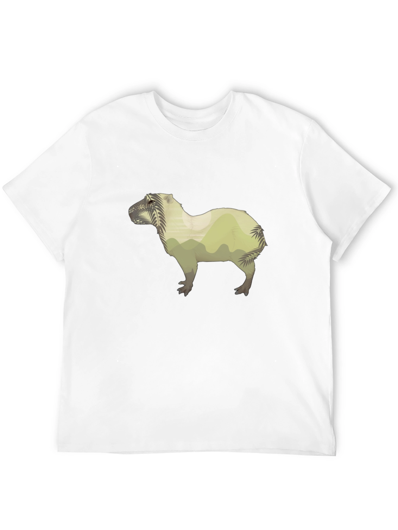 Black Nature Capybara Graphic Tee - Black view 12