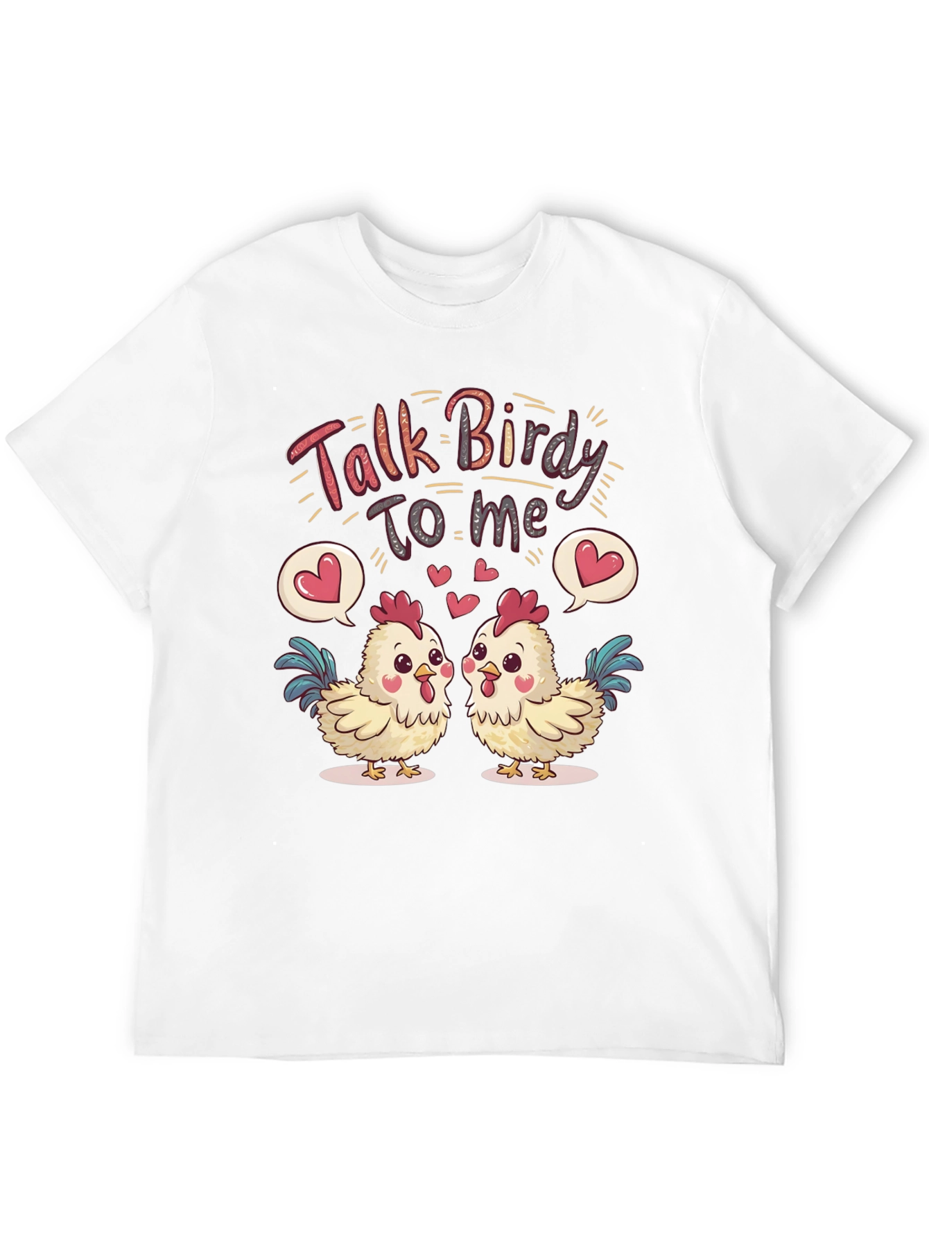 Black Talk Birdy To Me Chicken Graphic Tee view 12