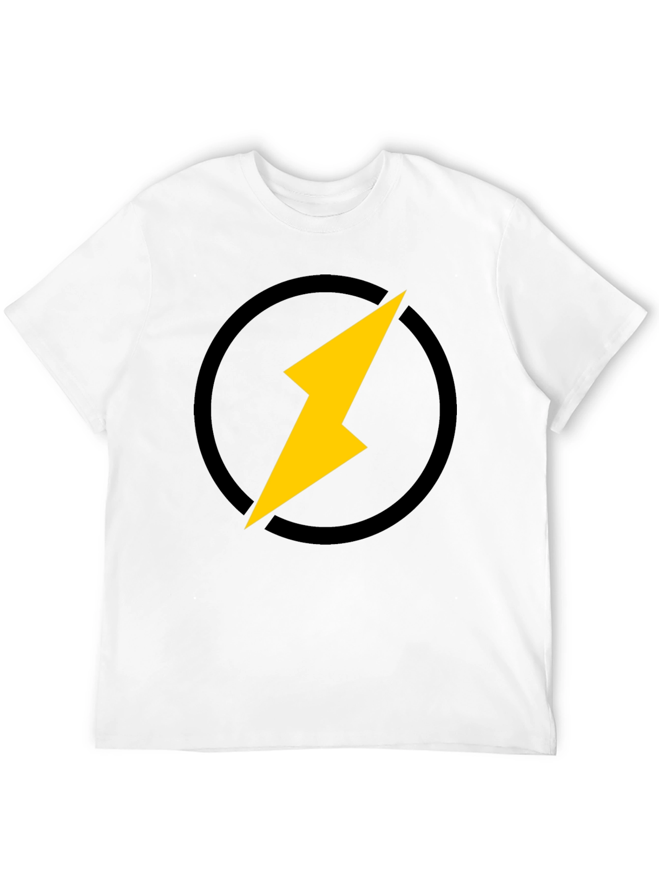 Black Lightning Bolt Graphic Black T-Shirt view 12