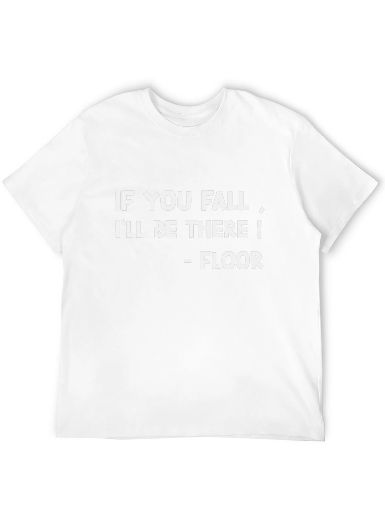 Black Funny "If You Fall" Black Cotton Graphic Tee view 12