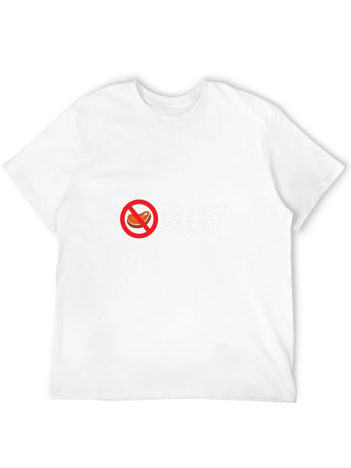 Black No Meat Athlete T-Shirt - Vegan Fitness Apparel view 12