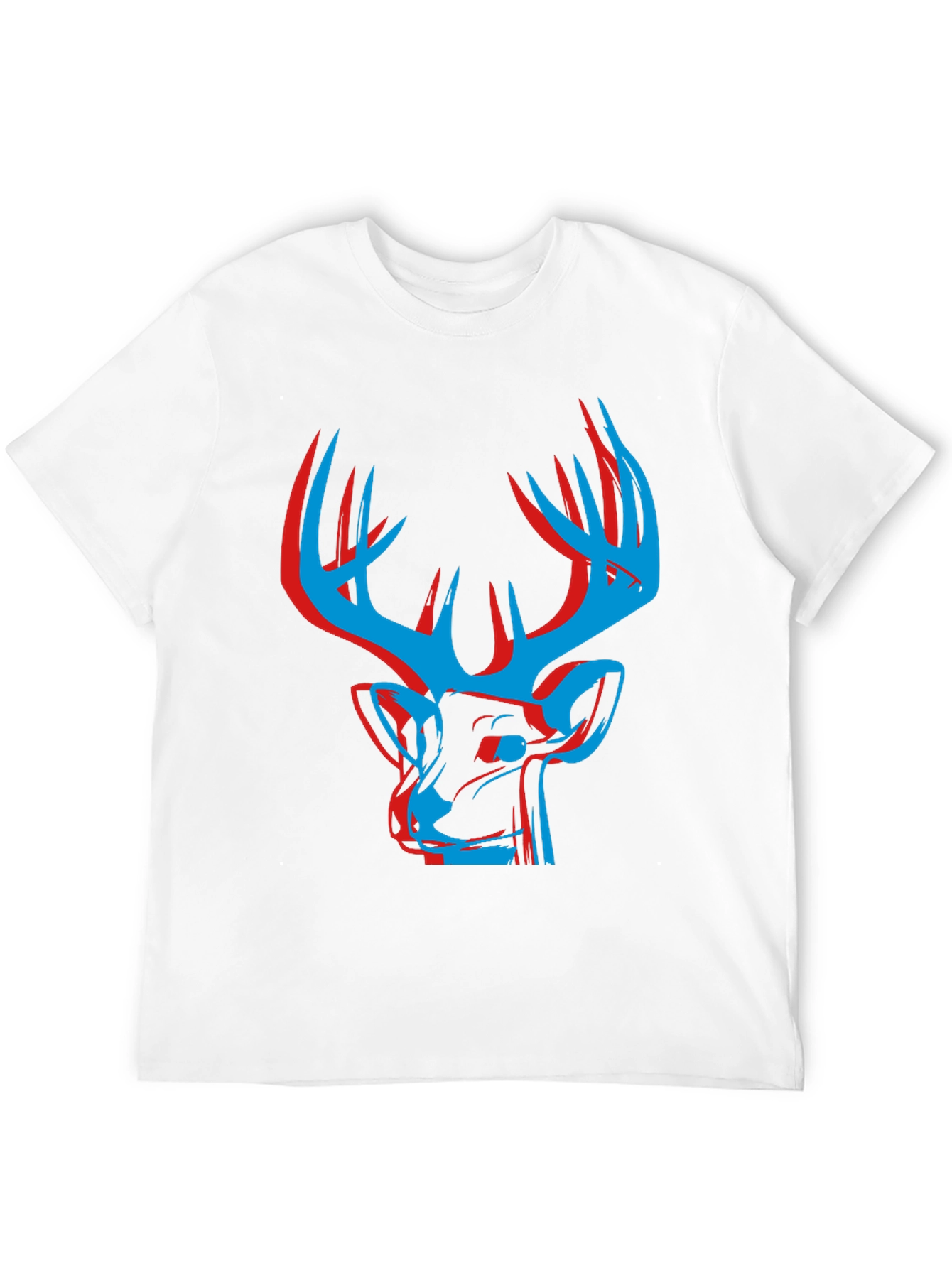 Black Modern Deer Graphic Tee - Black view 12