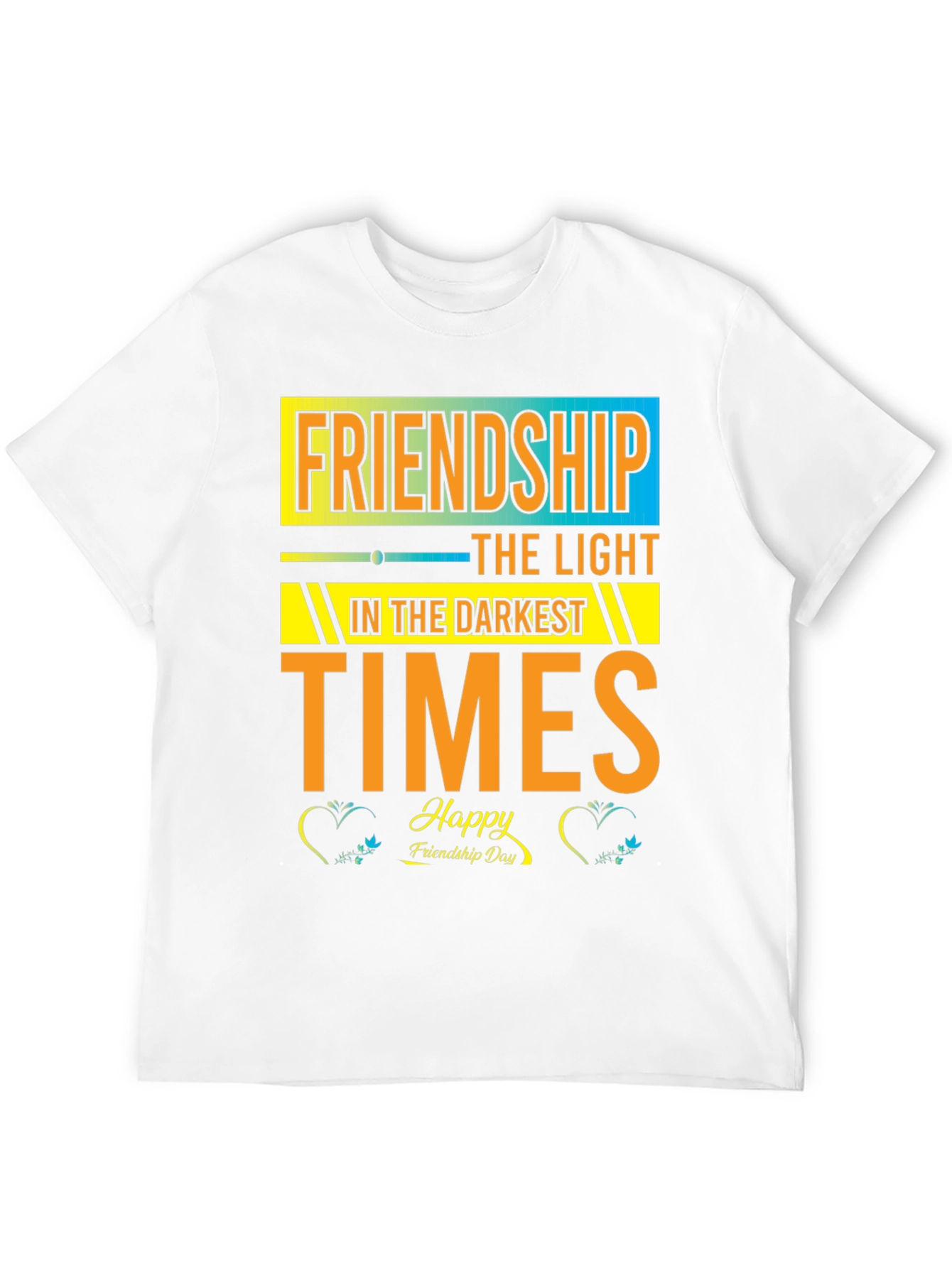 Black Friendship Day Graphic T-Shirt view 12