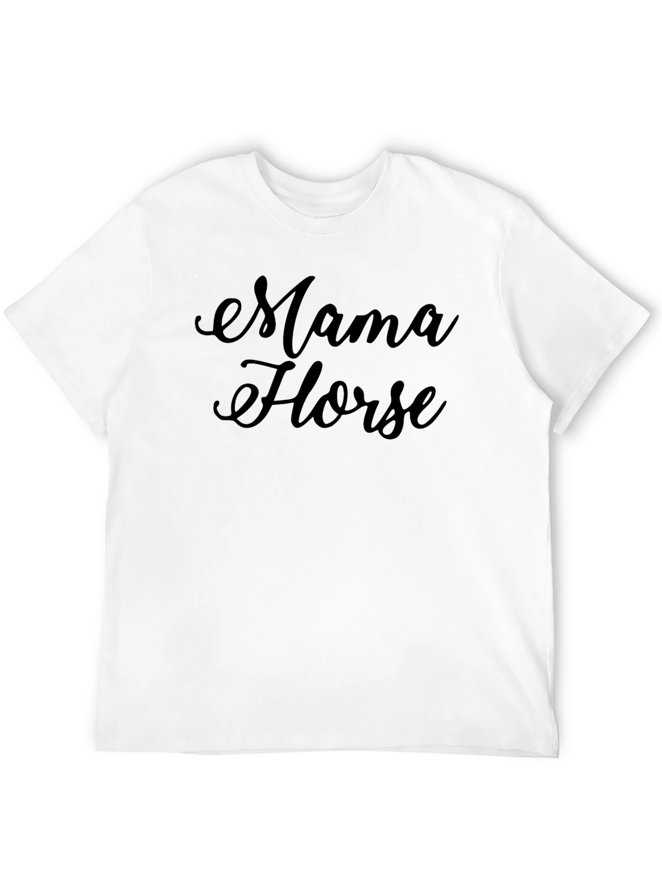 Black Mama Horse Black Cotton Tee view 12
