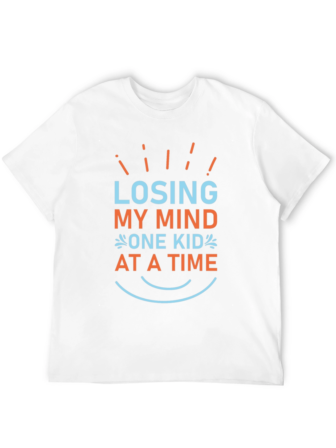 Black Losing My Mind One Kid at a Time Graphic Tee view 12