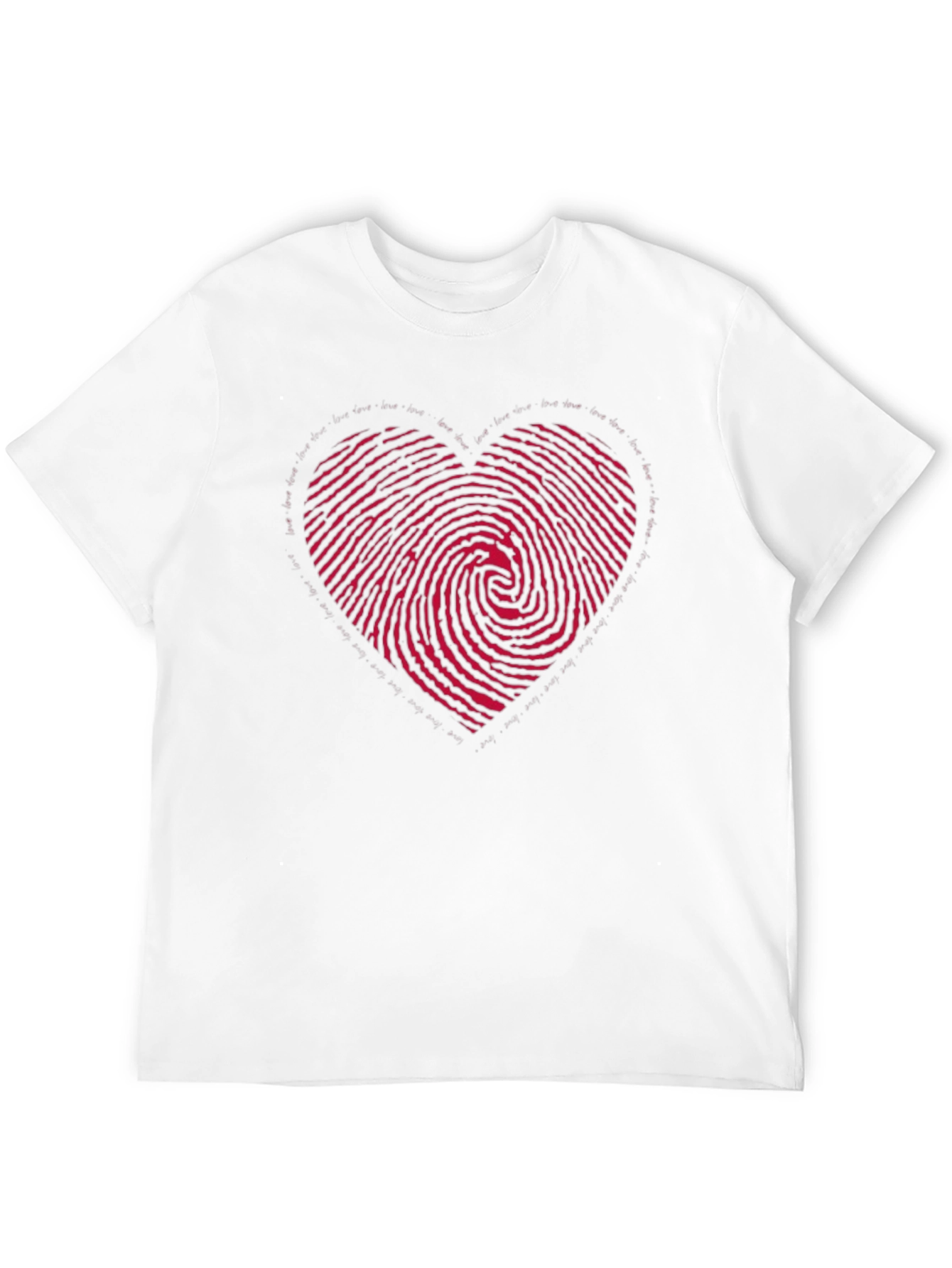 Black Heart Fingerprint Graphic Tee view 12