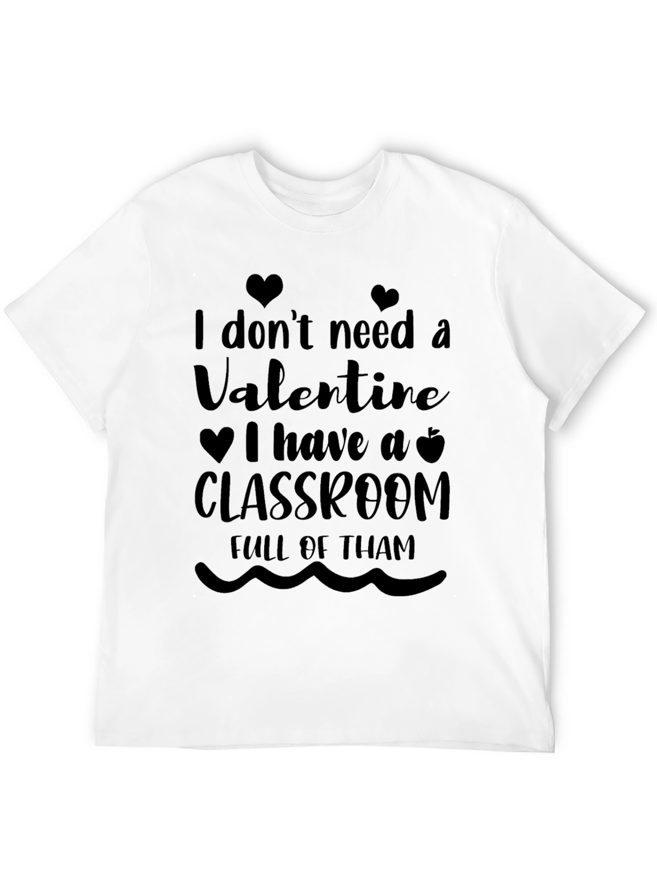 Black Teacher Valentine's Day T-Shirt view 12