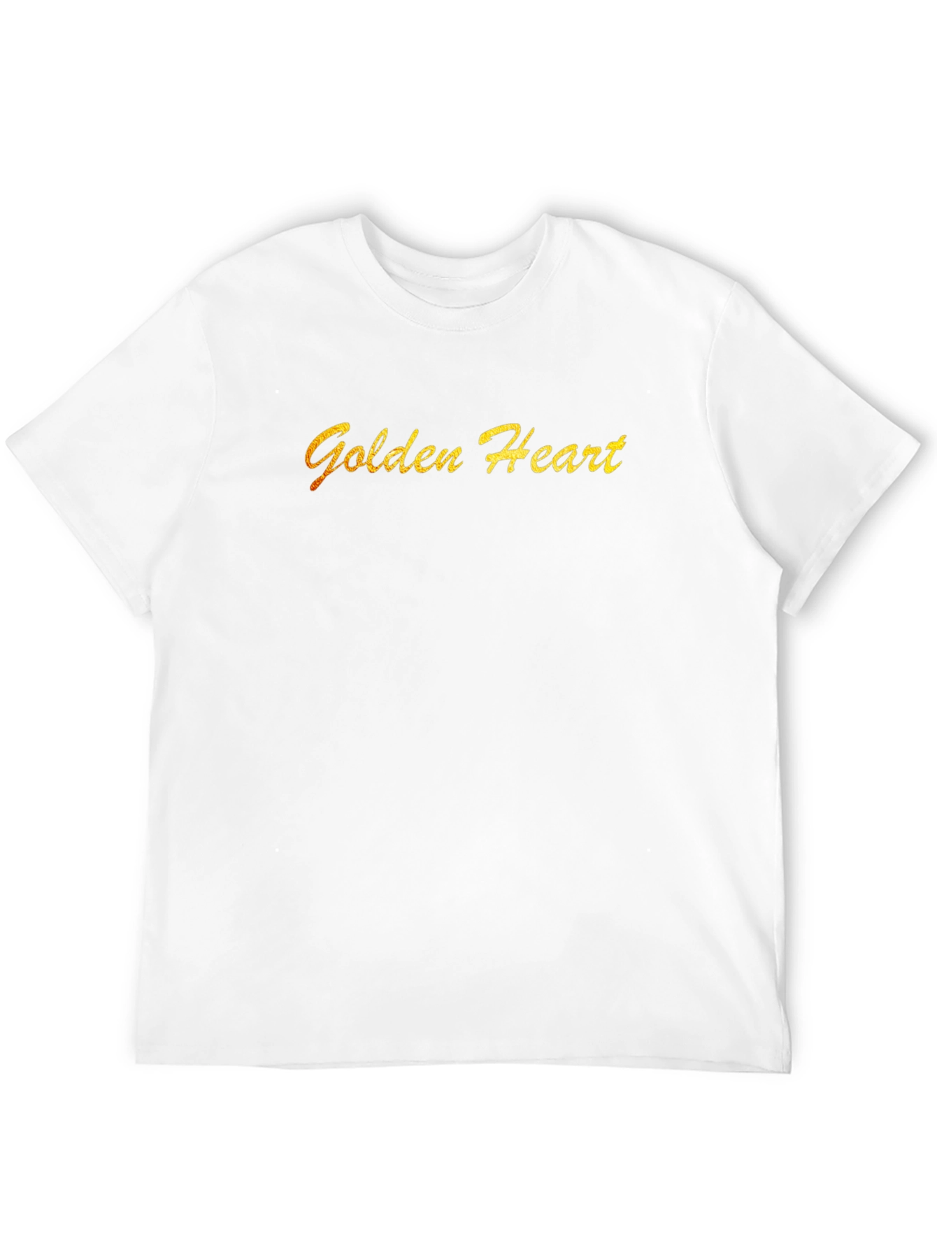 Black Golden Heart Black T-Shirt view 12