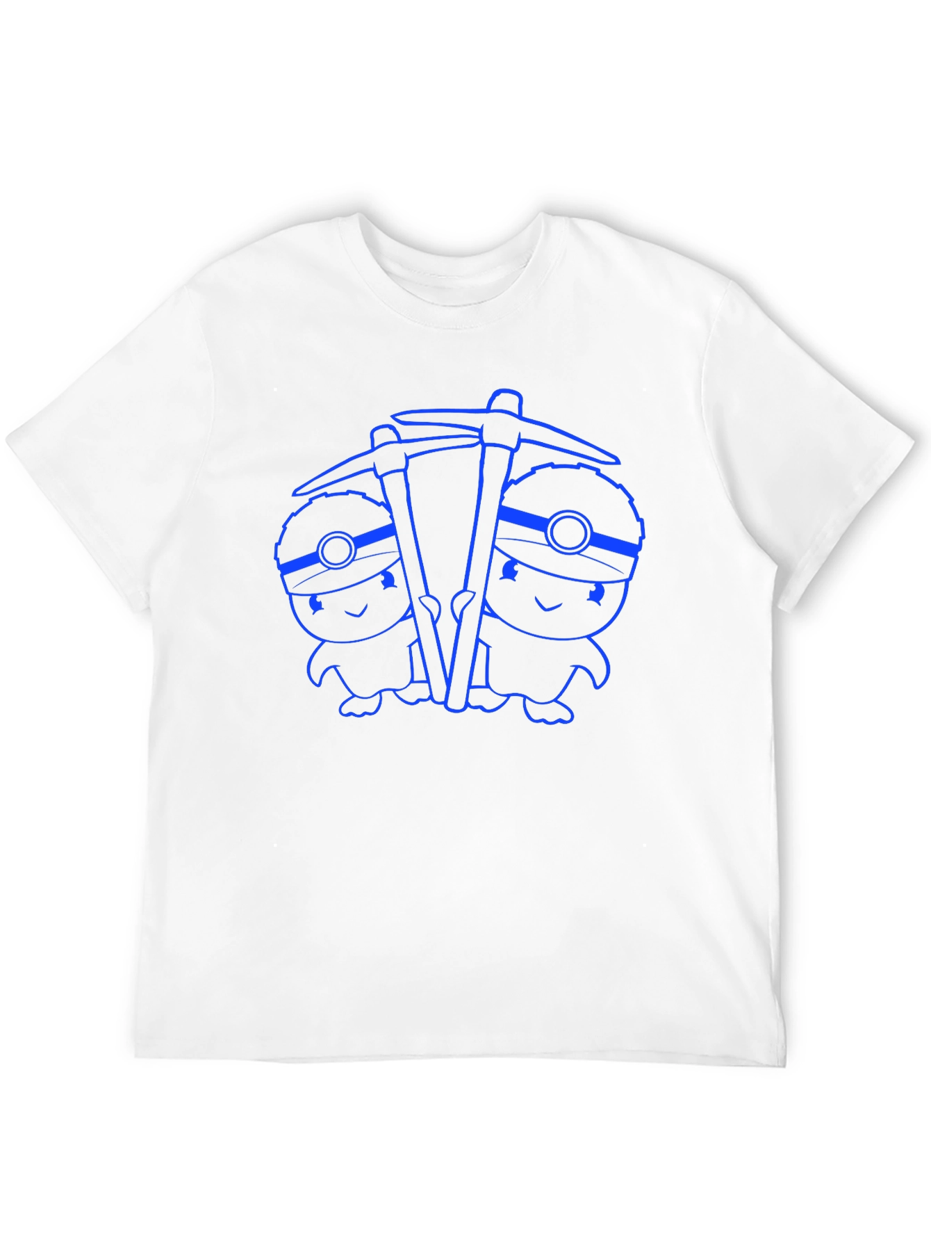 Black Miner Twins Graphic Tee - Black Cotton Comfort view 12