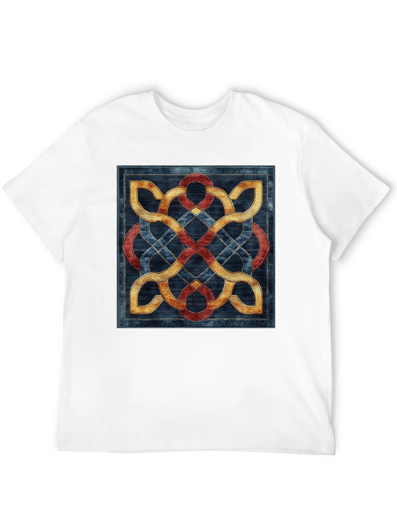 Black Celtic Knot T-Shirt - Intricate Woven Design view 12