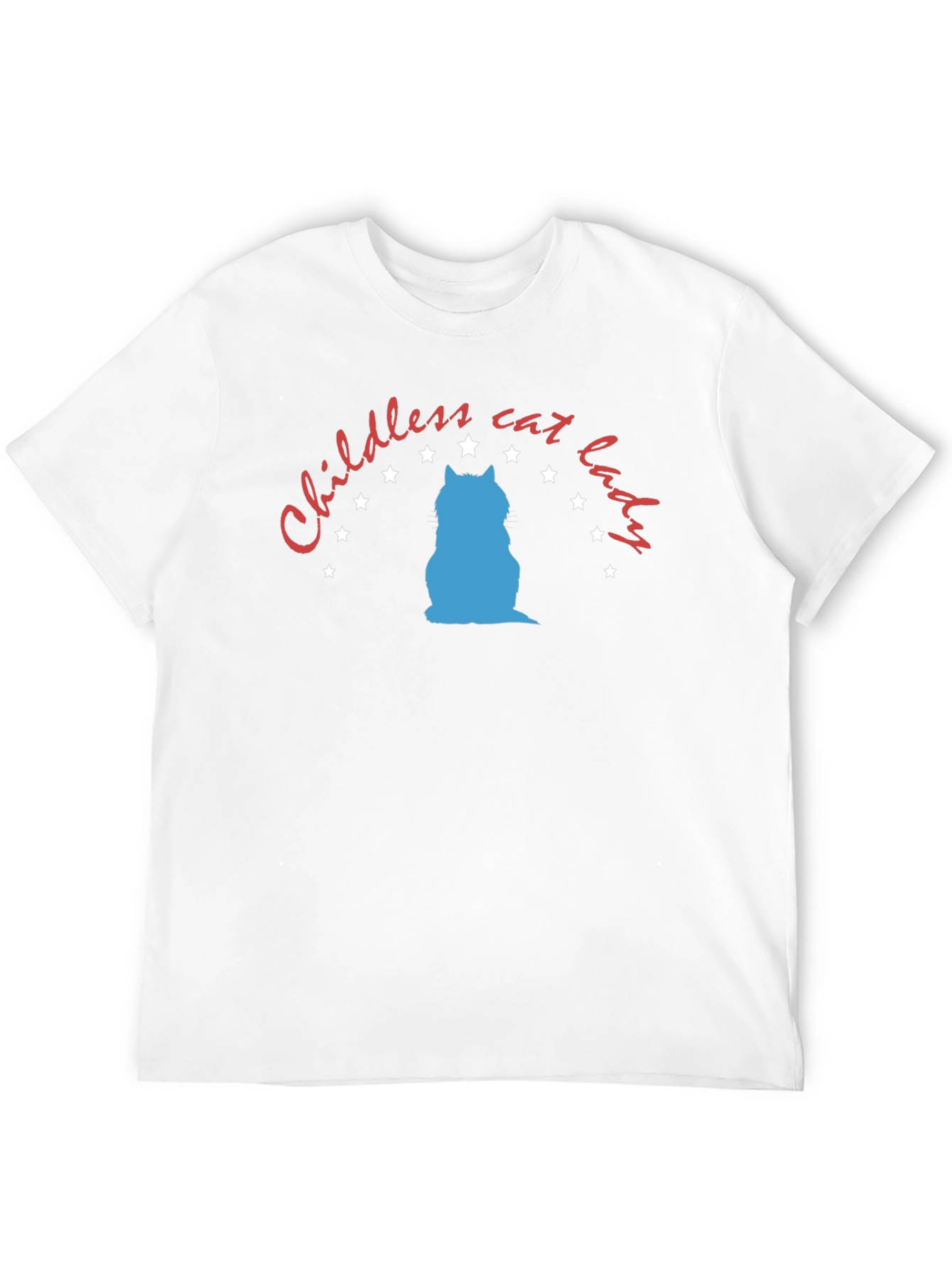 Black Childless Cat Lady Graphic Tee - Unisex Black T-Shirt view 12