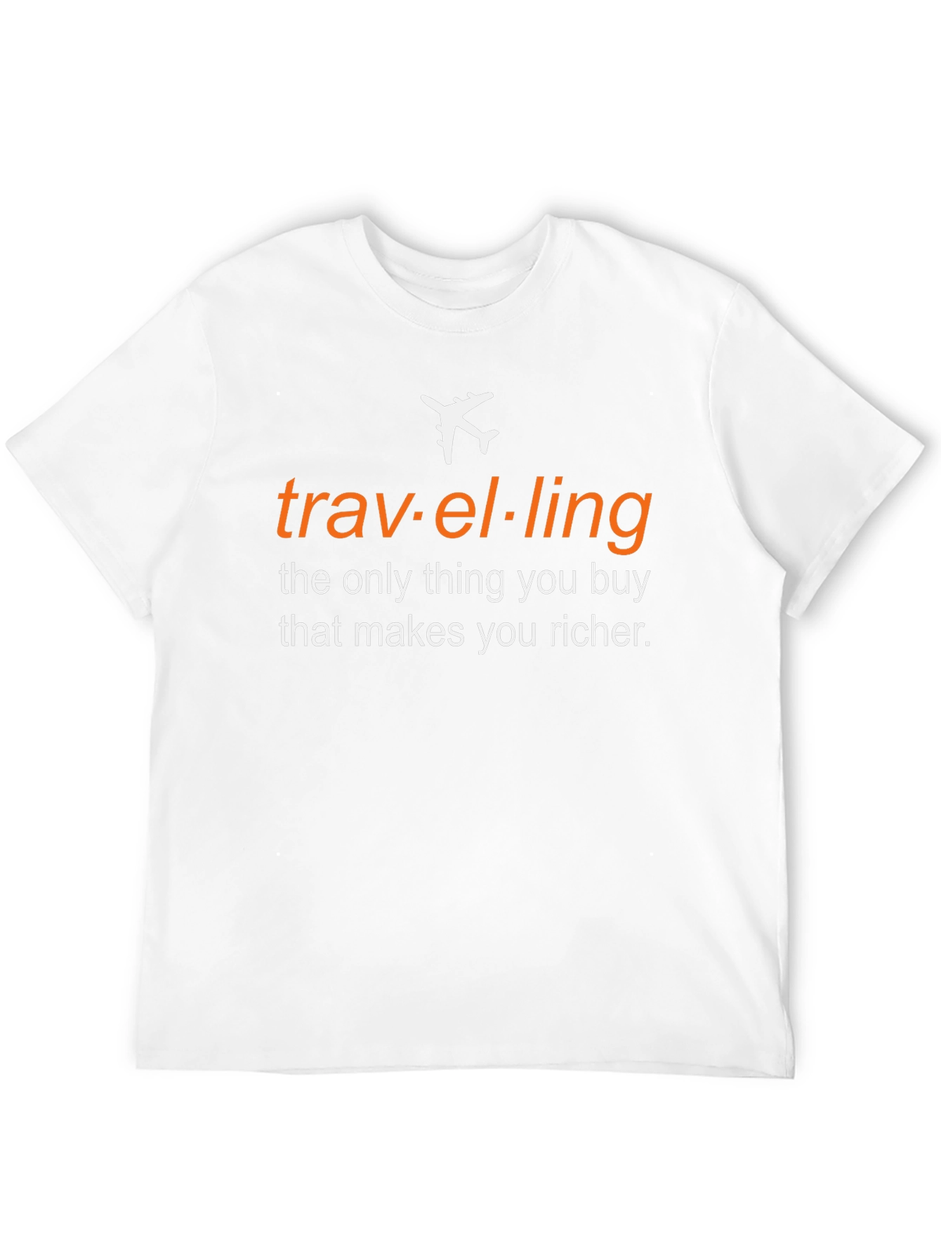 Black Travel Makes You Richer T-Shirt view 12