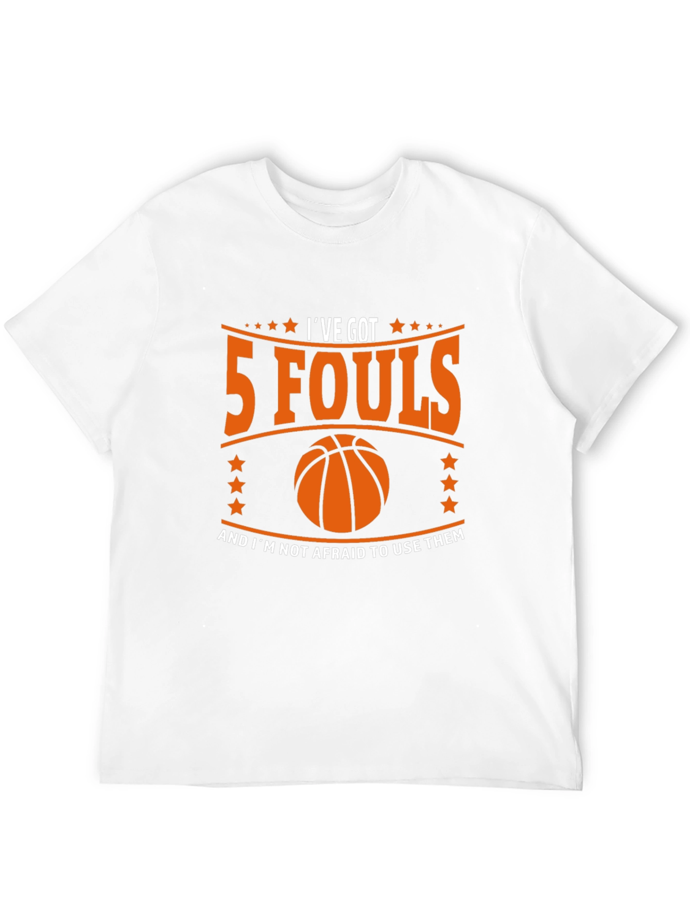 Black Funny Basketball T-Shirt - I've Got 5 Fouls! view 12