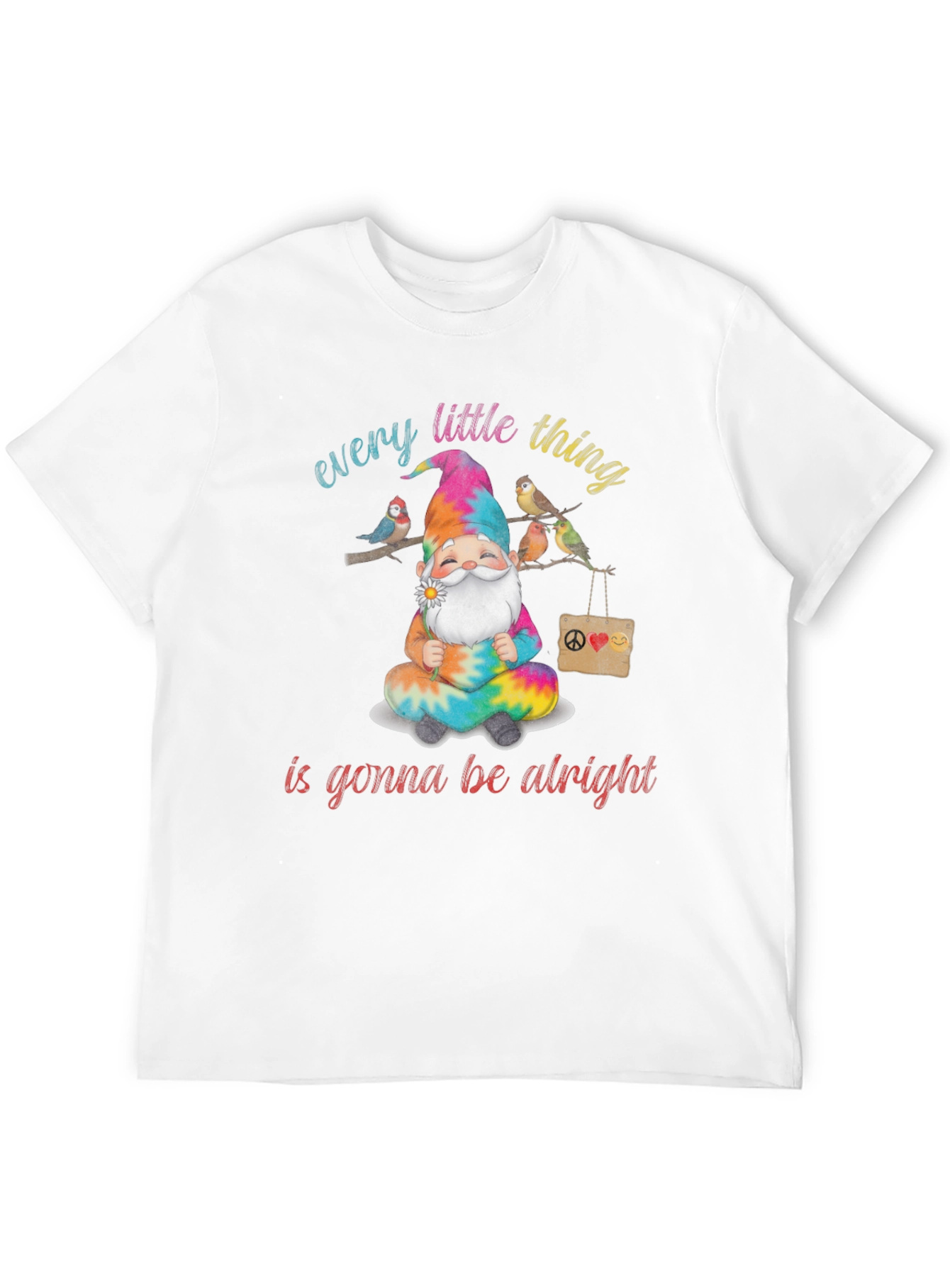 Black Every Little Thing Gnome T-Shirt view 12