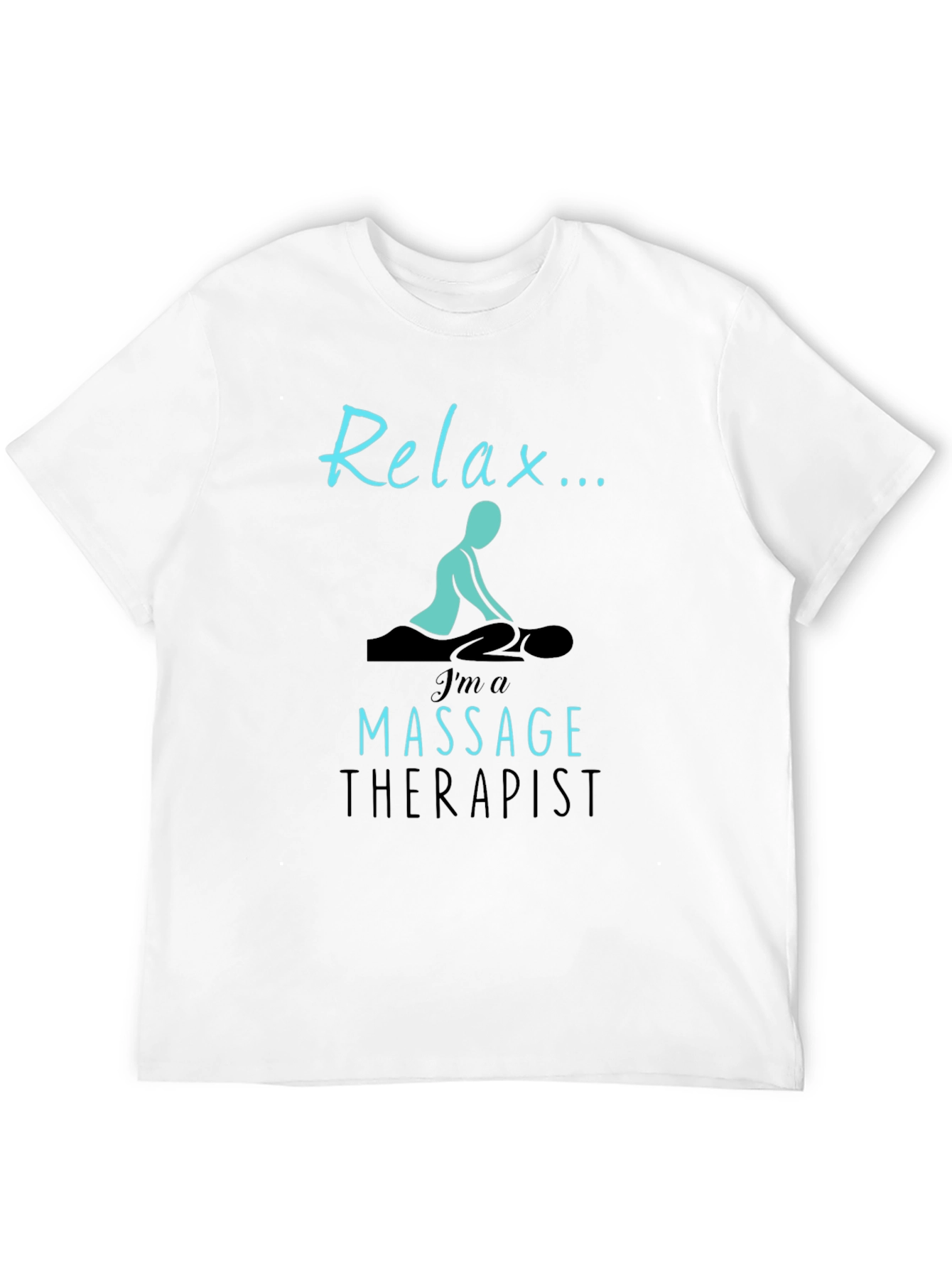 Black Relax Massage Therapist T-Shirt - Unisex view 12