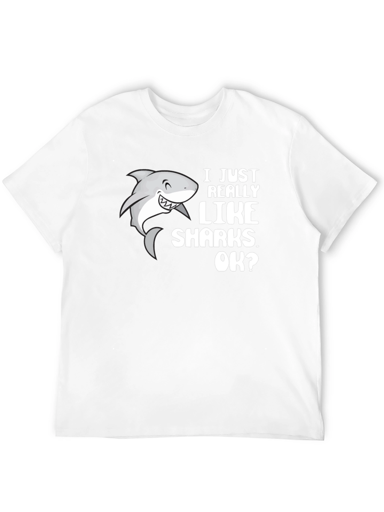 Black I Just Really Like Sharks T-Shirt - Black view 12