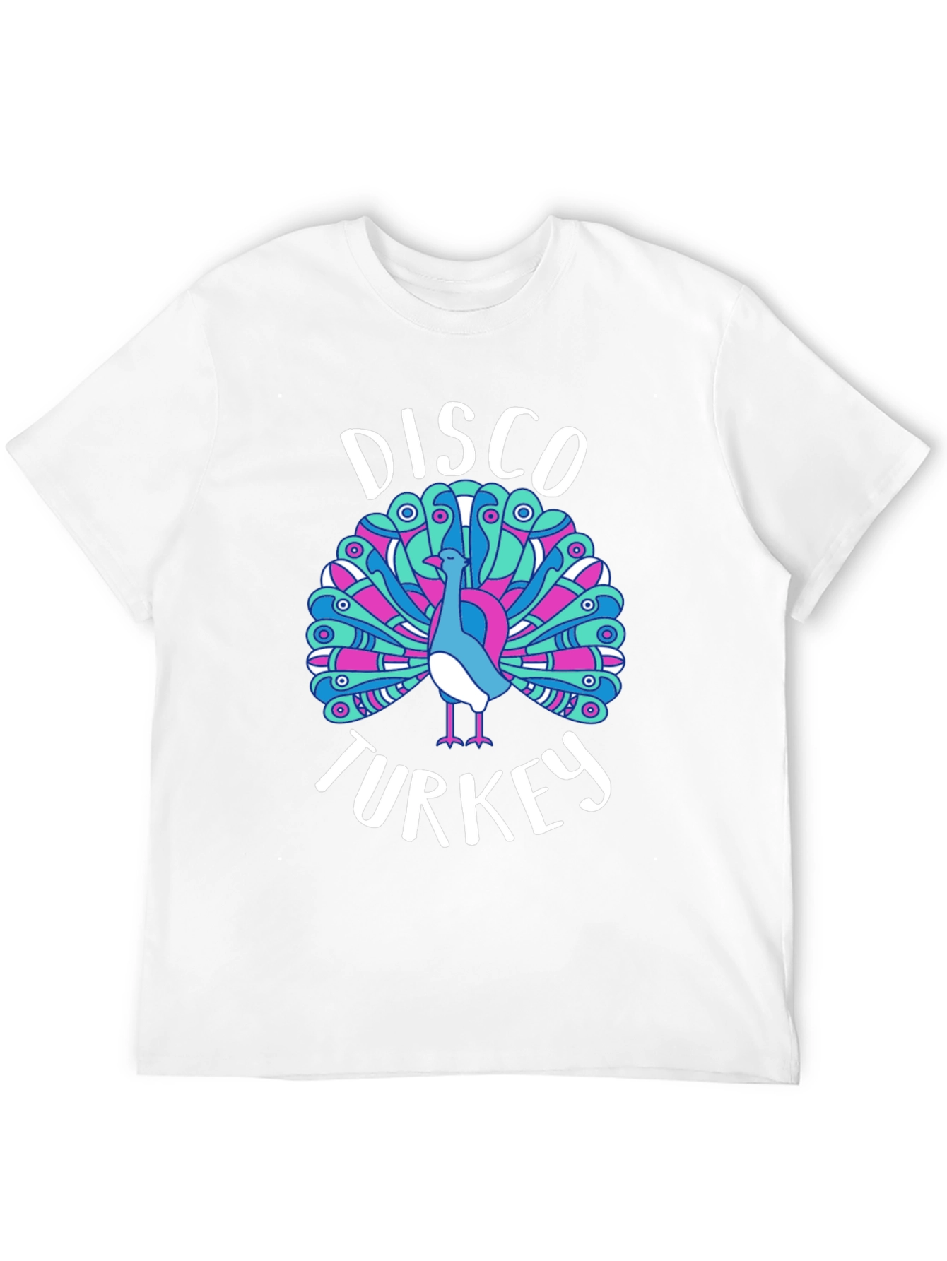 Black Disco Turkey Graphic T-Shirt view 12