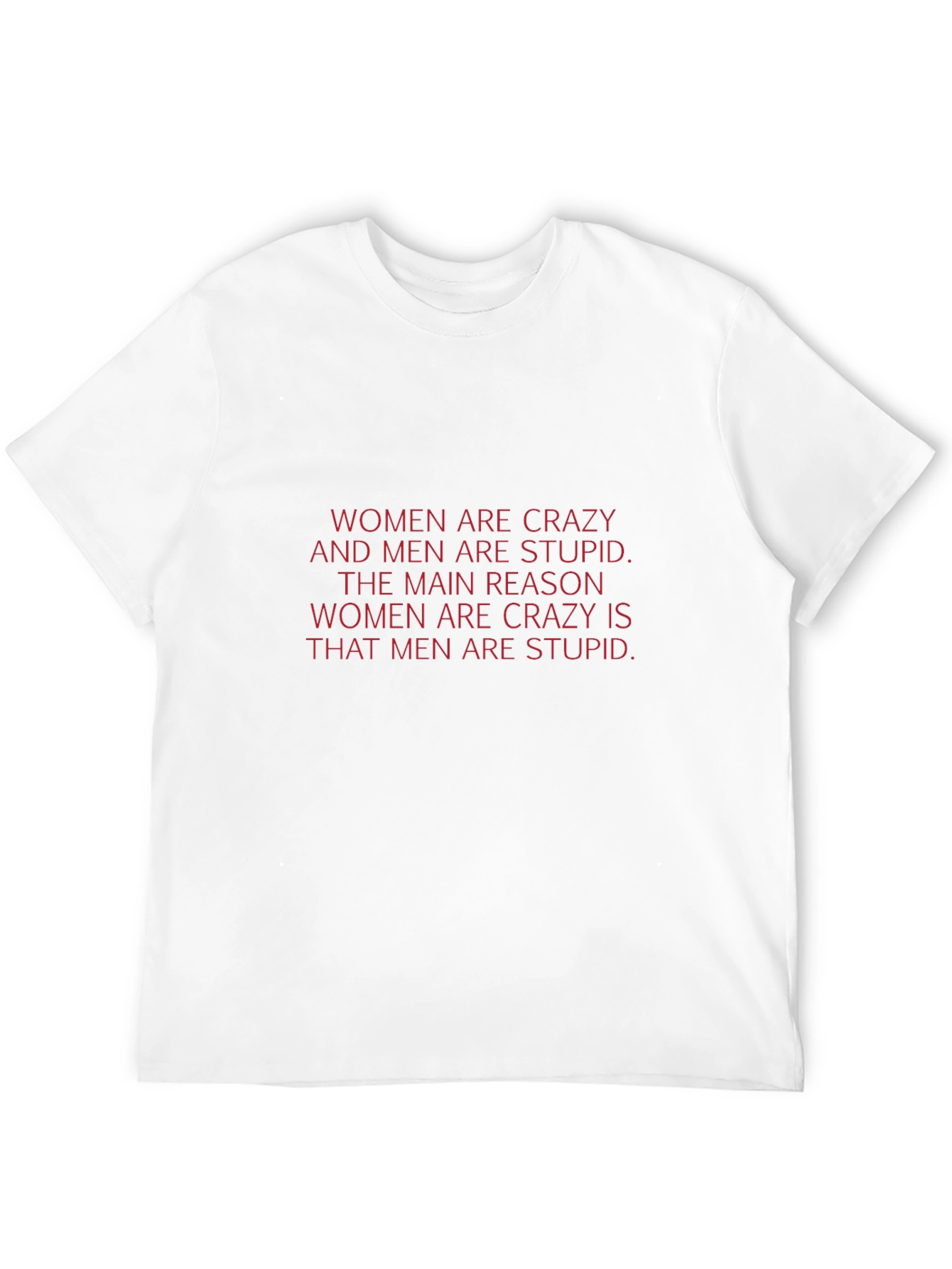 Black Humorous 'Women Are Crazy' Graphic T-Shirt view 12