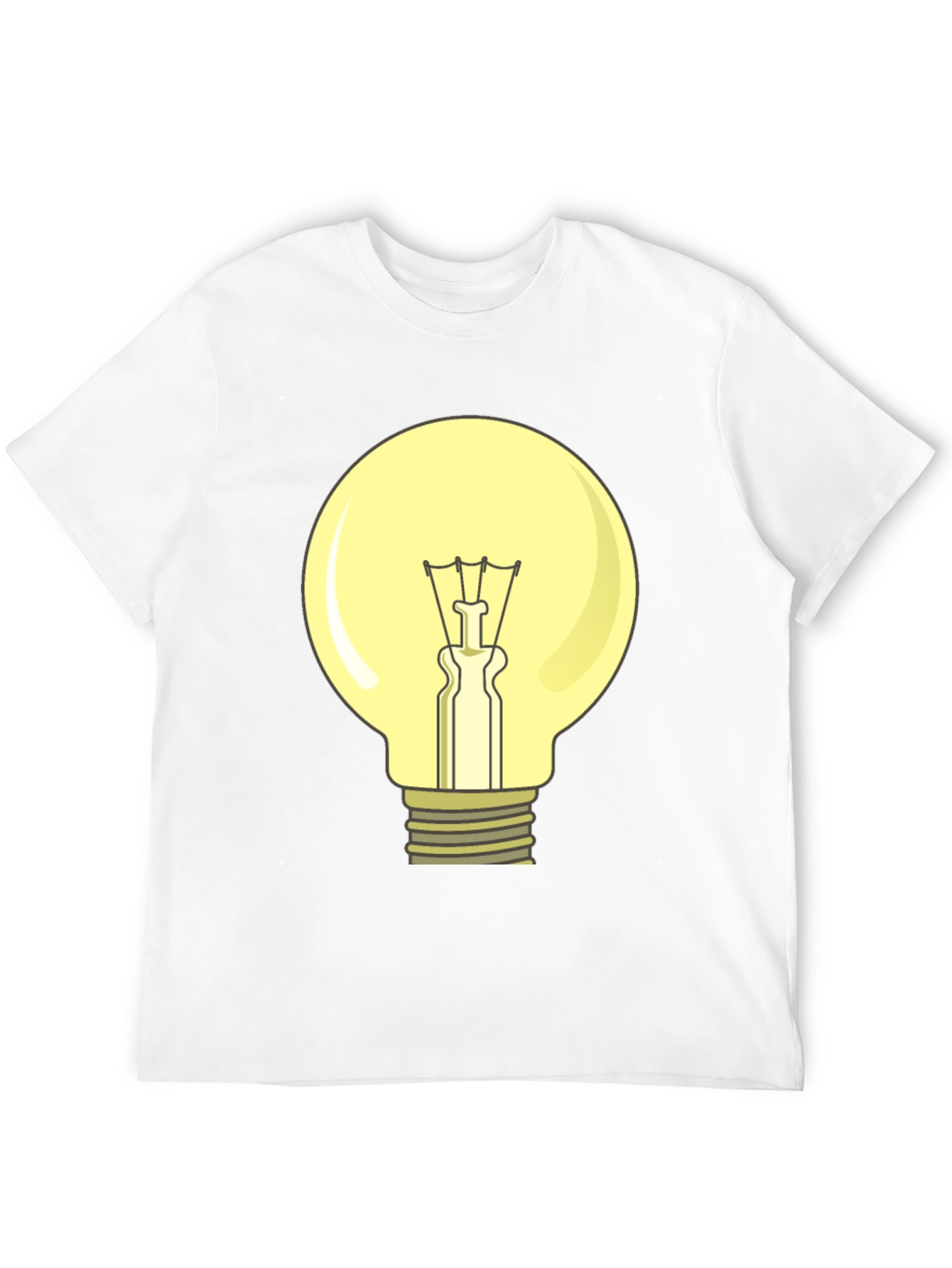 Black Light Bulb Graphic T-Shirt - Illuminating Design! view 12