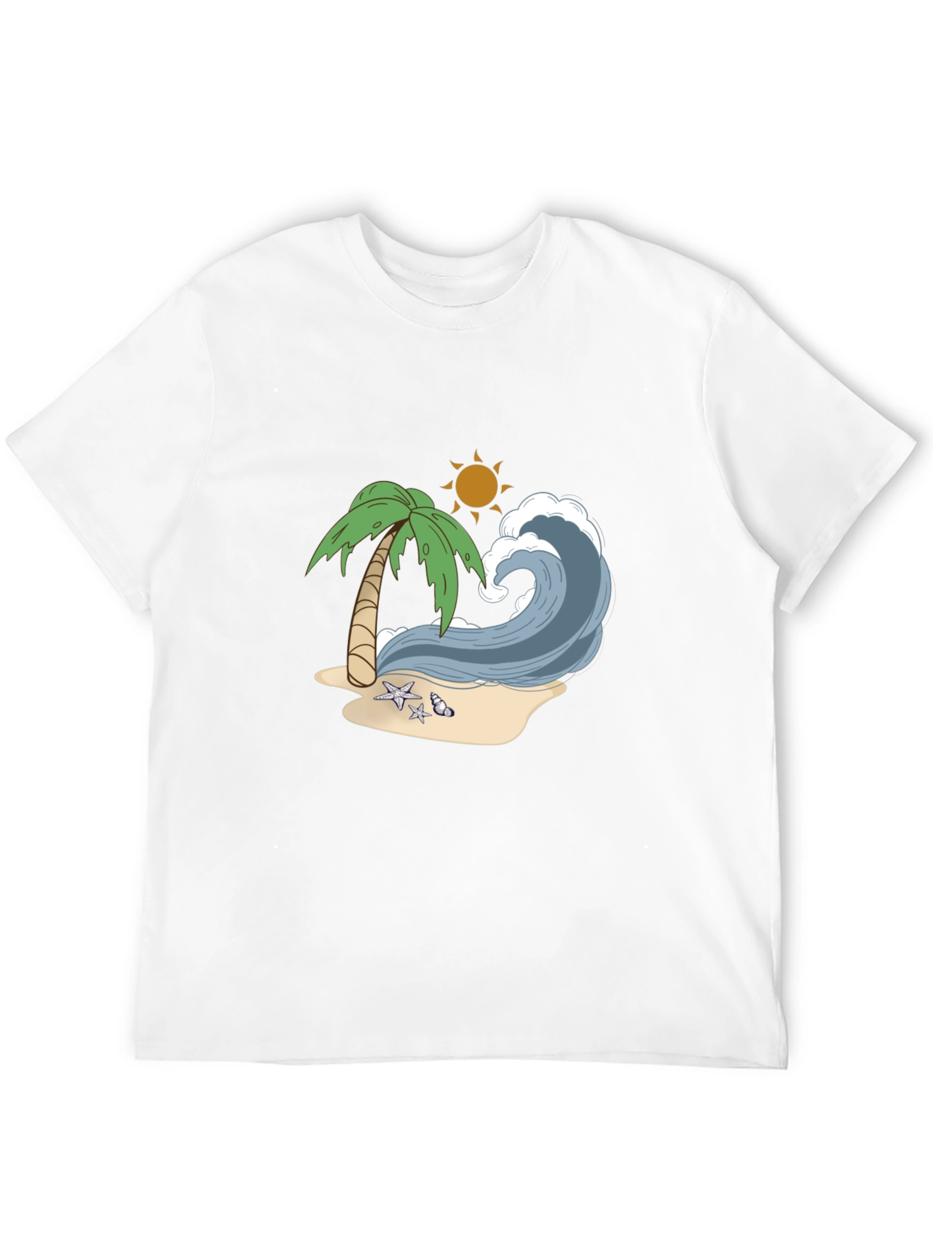 Black Beach Wave Graphic Tee - Tropical Vibes view 12