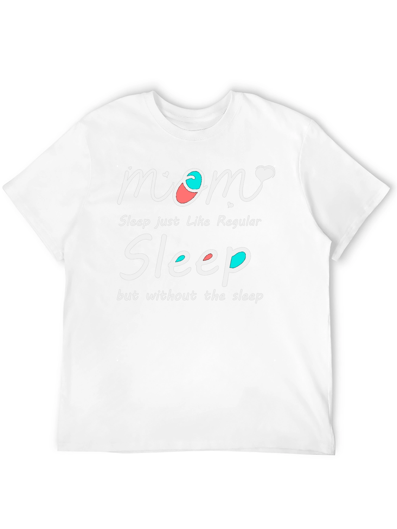 Black Mom Sleep Funny Graphic T-Shirt view 12