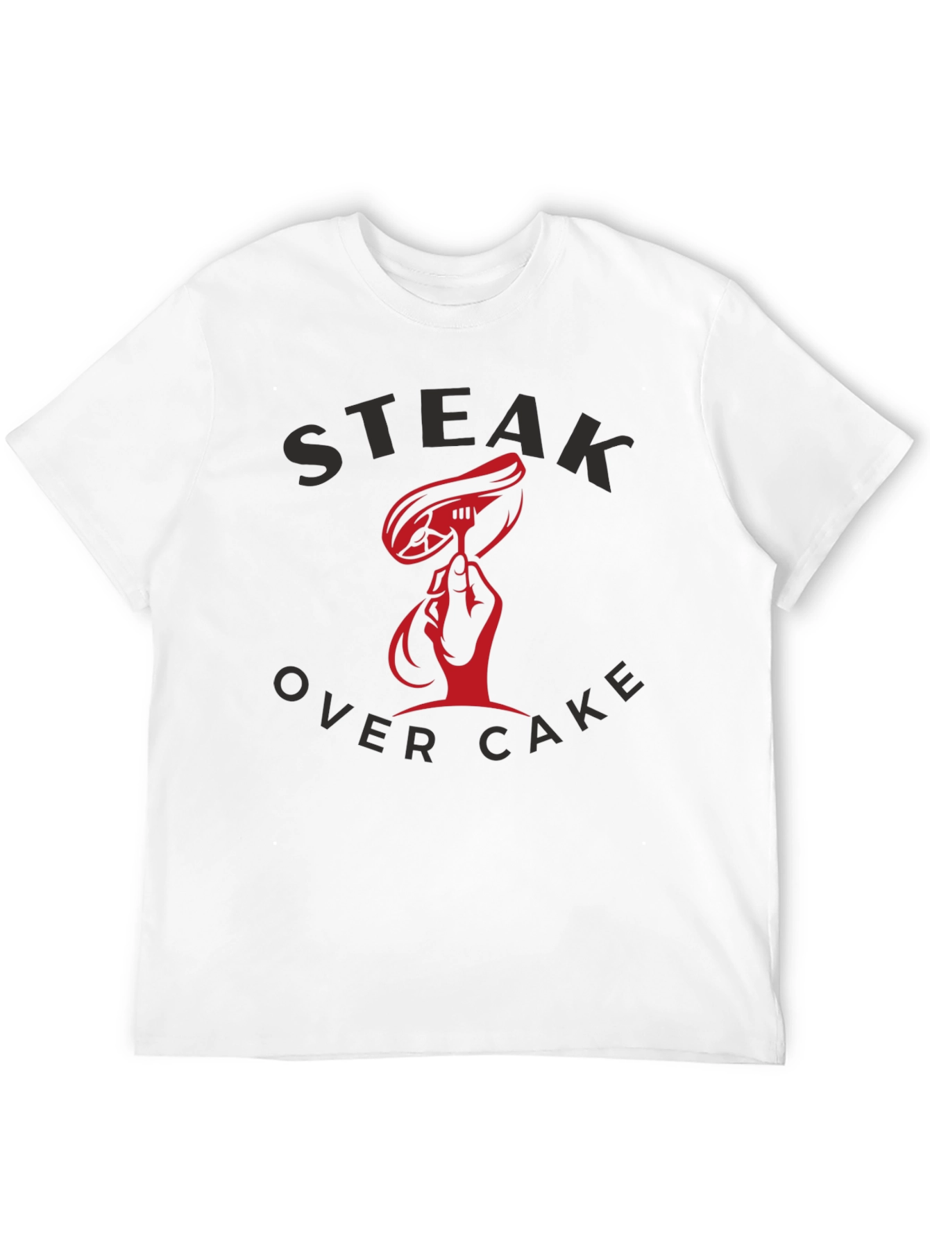 Black Steak Over Cake Graphic T-Shirt - Black view 12
