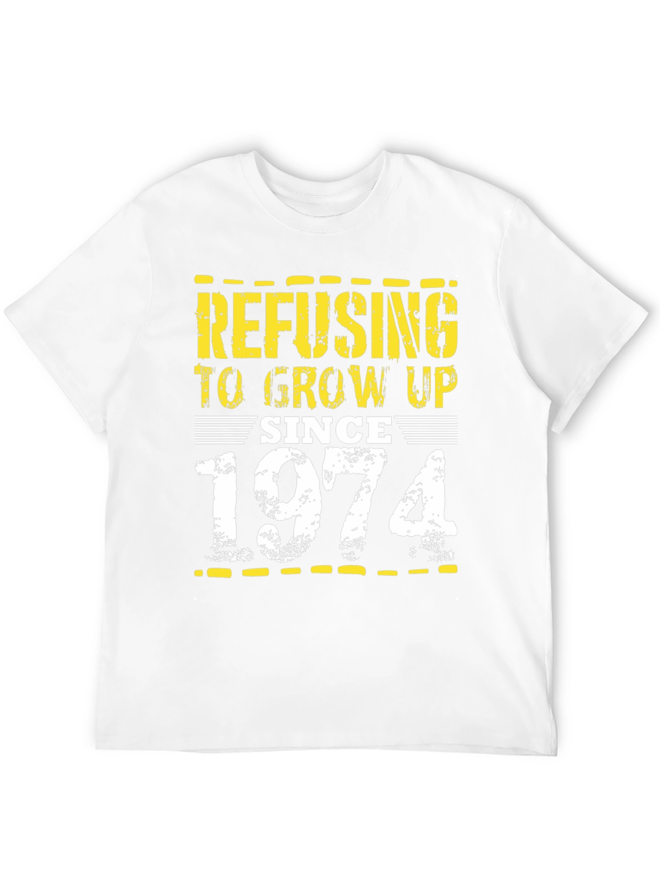 Black Refusing to Grow Up Since 1974 Black Tee view 12