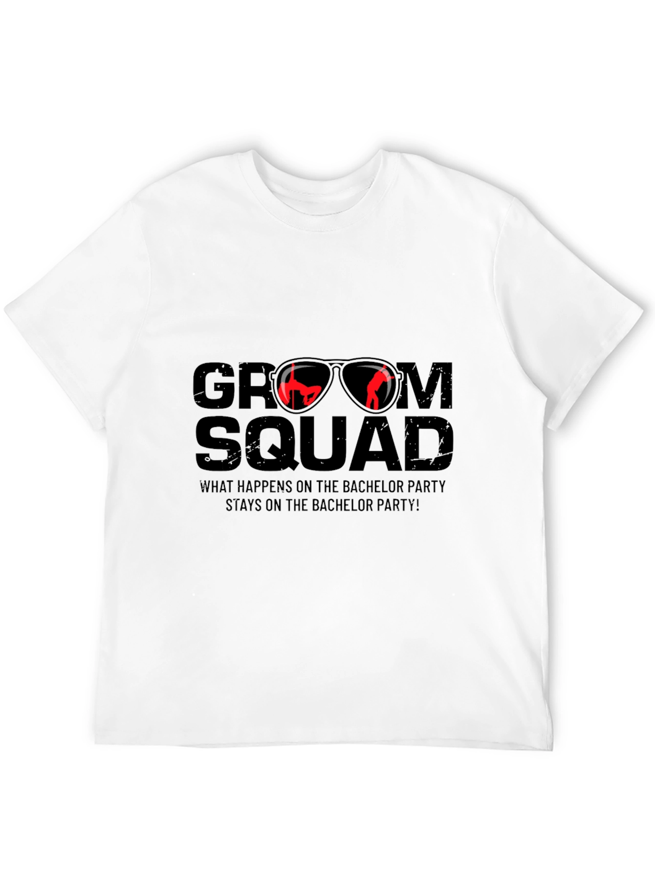 Black Groom Squad Bachelor Party T-Shirt view 12