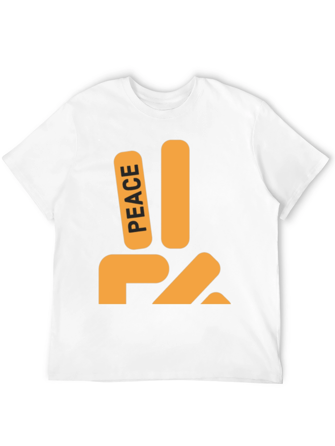 Black Peace Sign Graphic Tee - Stylish Comfort view 12