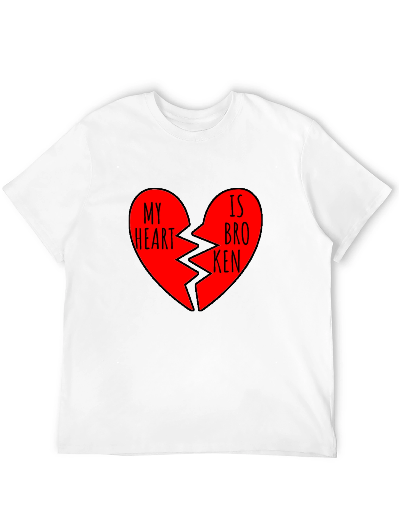 Black My Heart is Broken Graphic T-Shirt view 12
