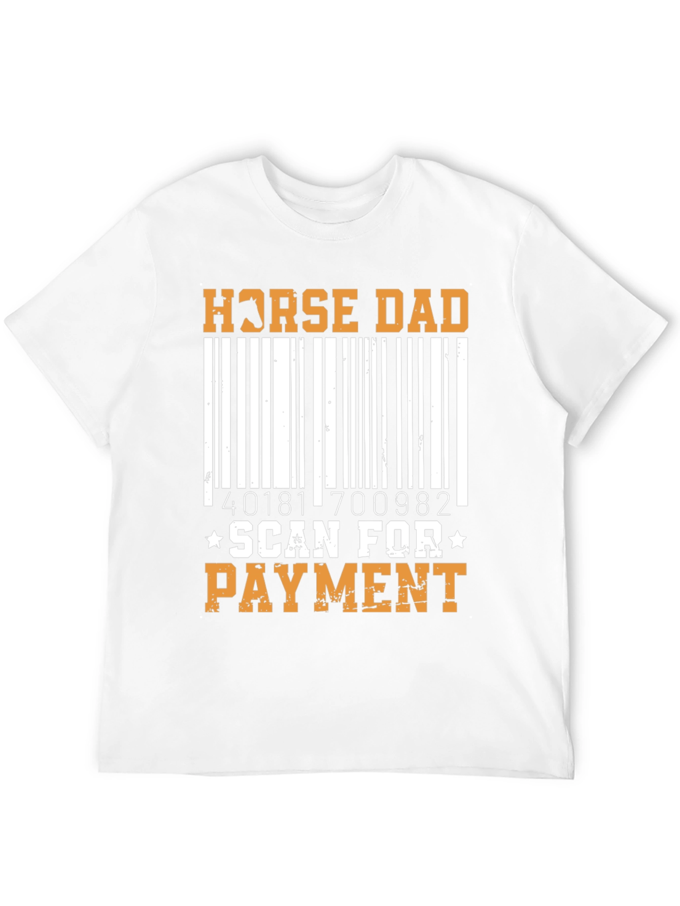 Black Horse Dad Scan for Payment T-Shirt view 12