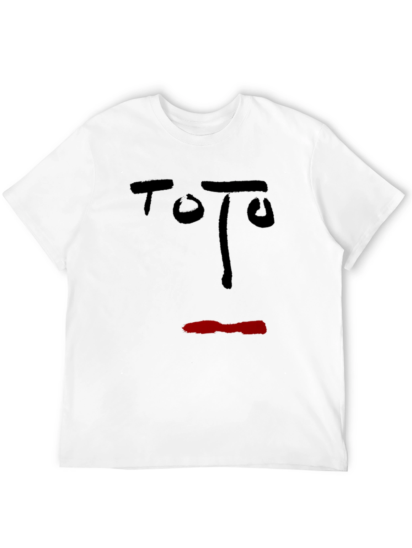 Black Abstract Face Graphic T-Shirt - Black view 12