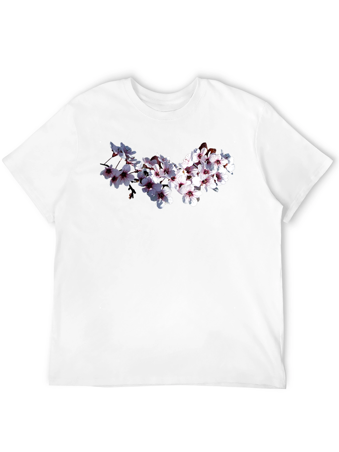 Black Floral Print Black T-Shirt view 12