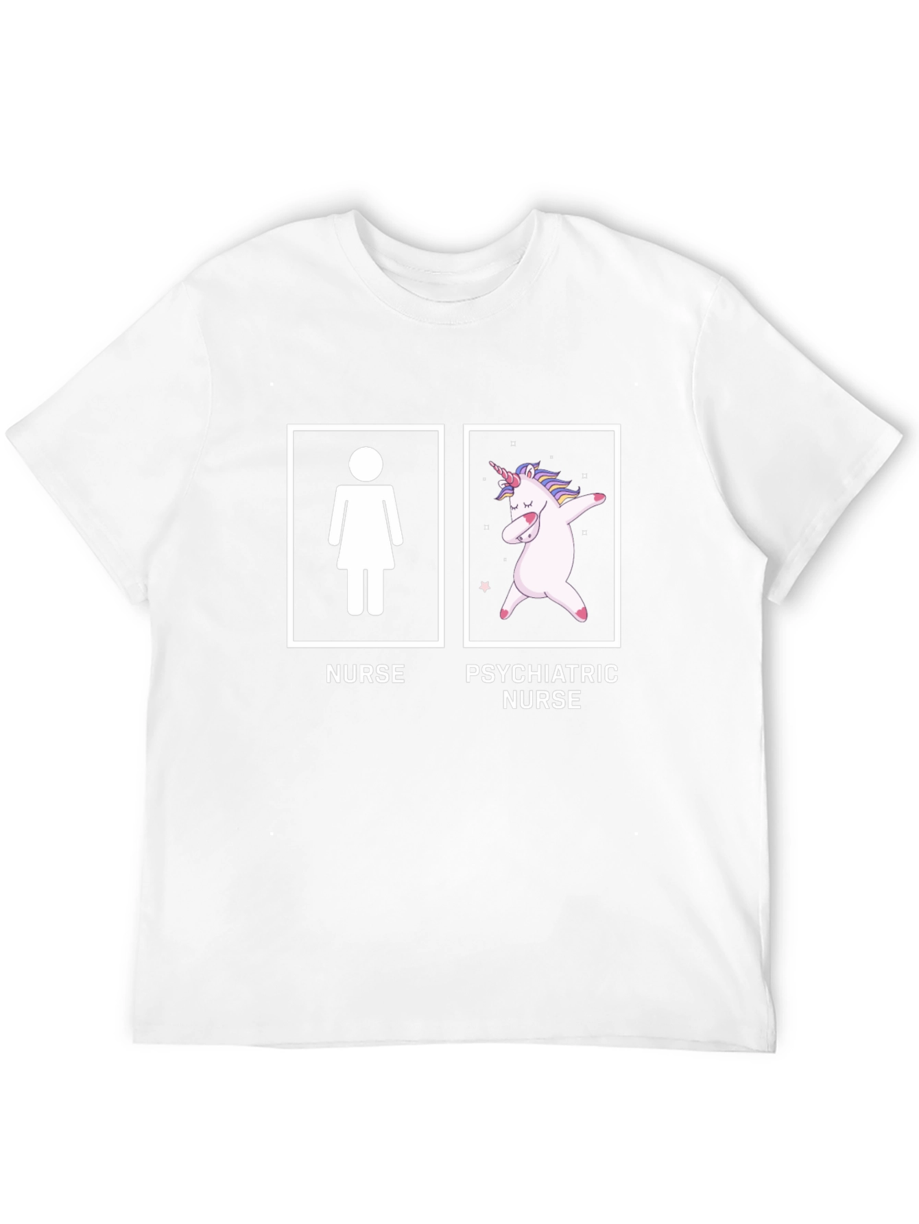 Black Funny Nurse vs Psychiatric Nurse T-Shirt view 12