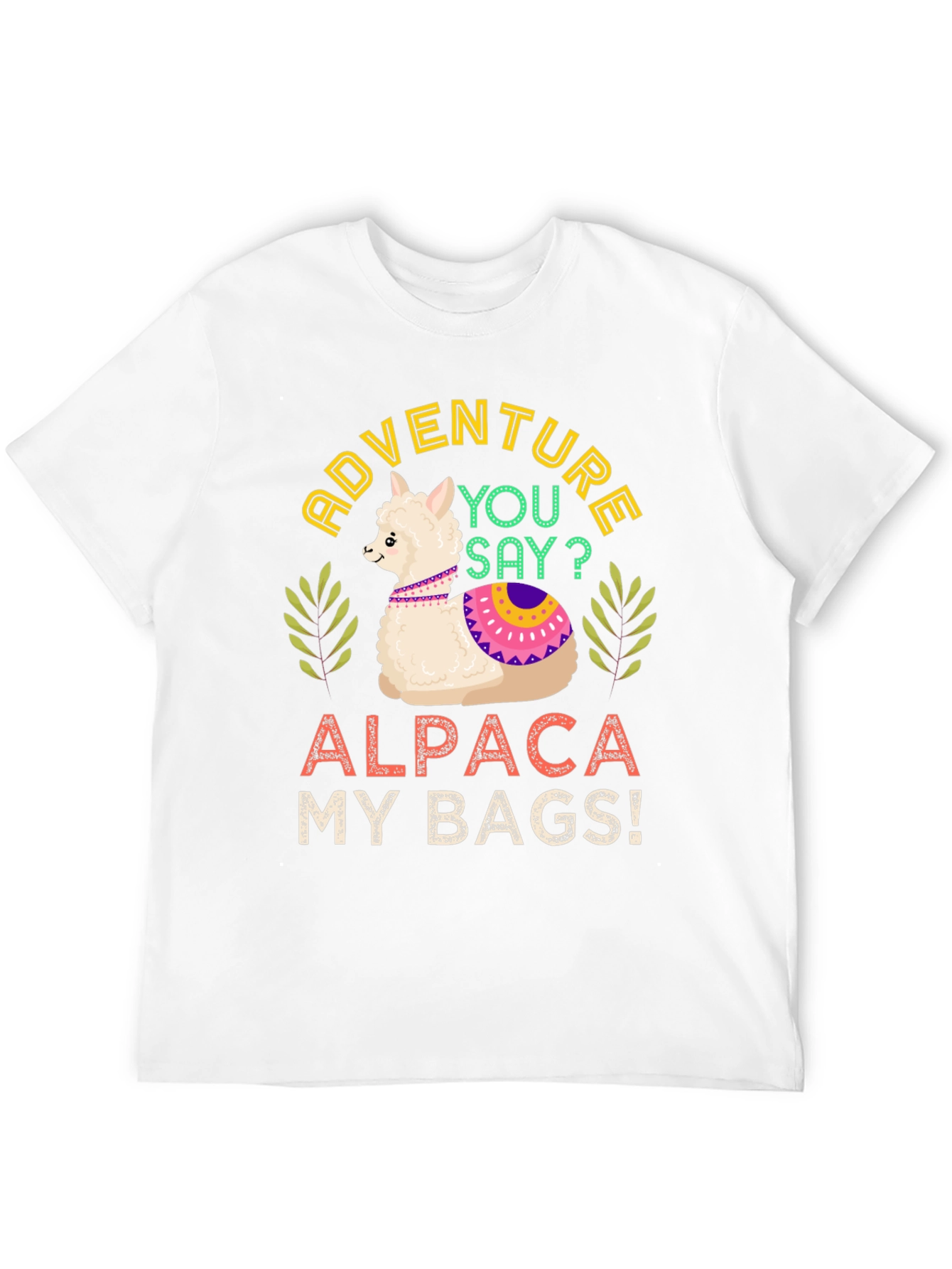 Black Adventure Alpaca My Bags! T-Shirt view 12