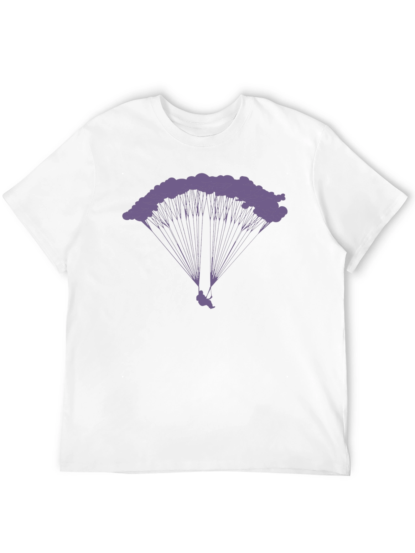 Black Parachute T-Shirt - Skydiving Graphic Tee view 12