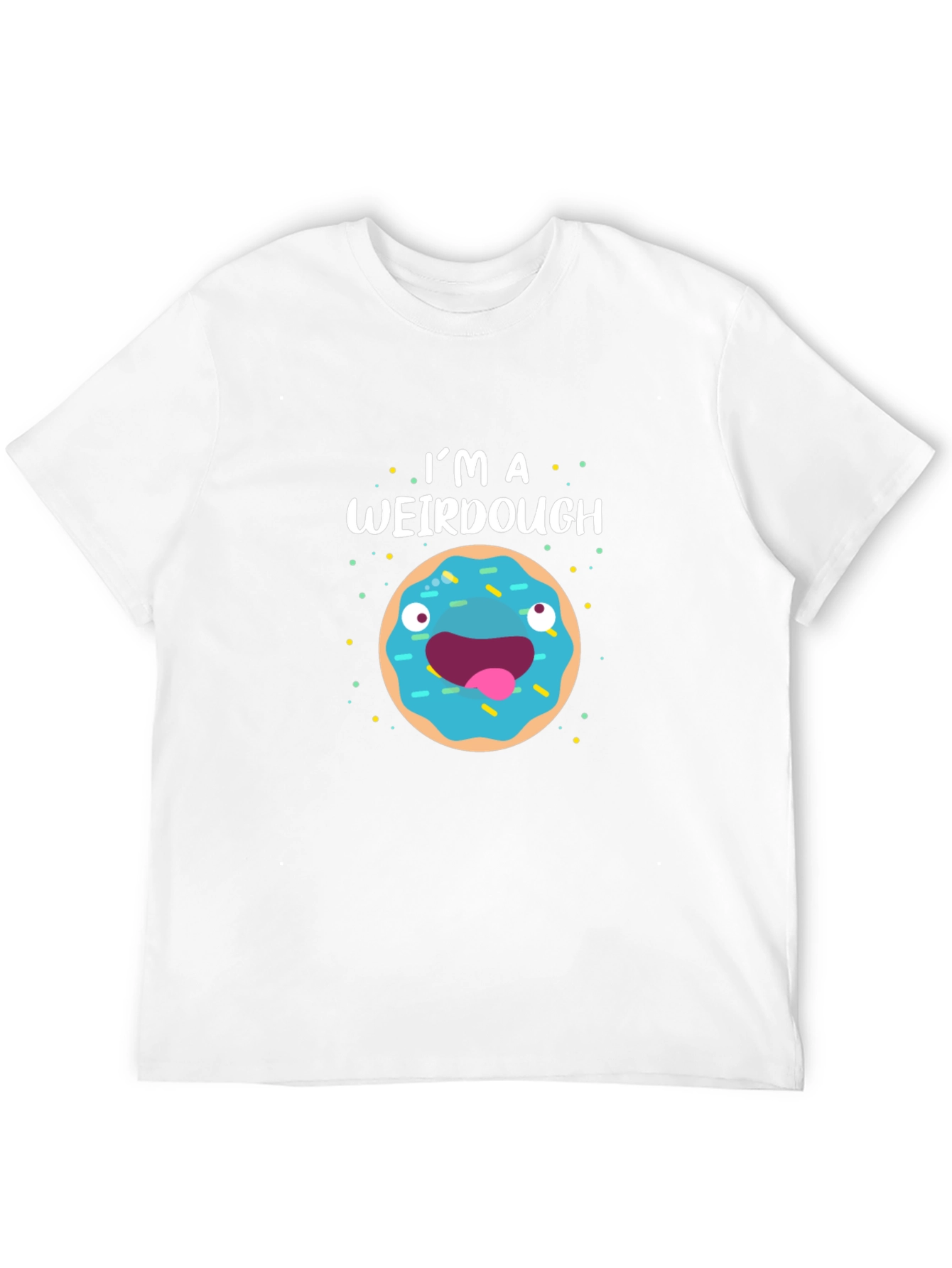 Black I'm A Weirdough Funny Donut T-Shirt view 12