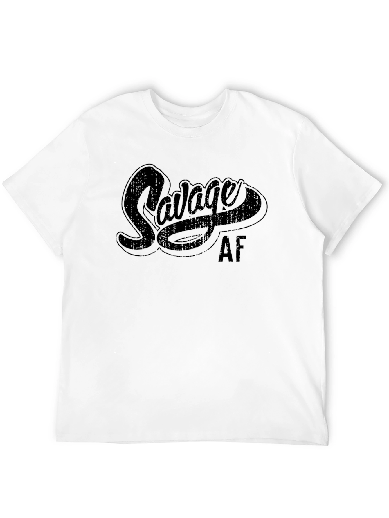 Black Savage AF Graphic T-Shirt - Black view 12
