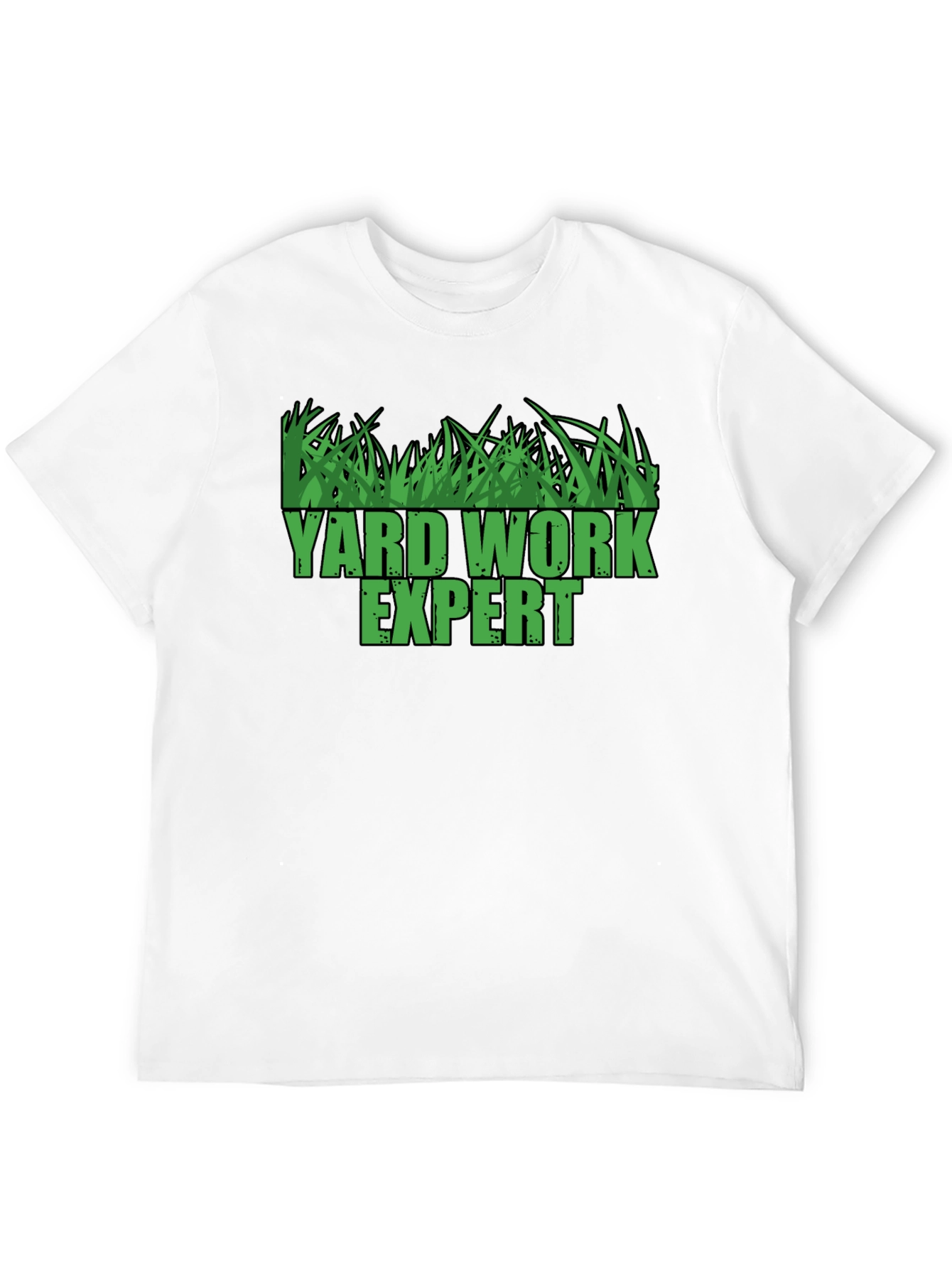 Black Yard Work Expert T-Shirt - Lawn Care Tee view 12