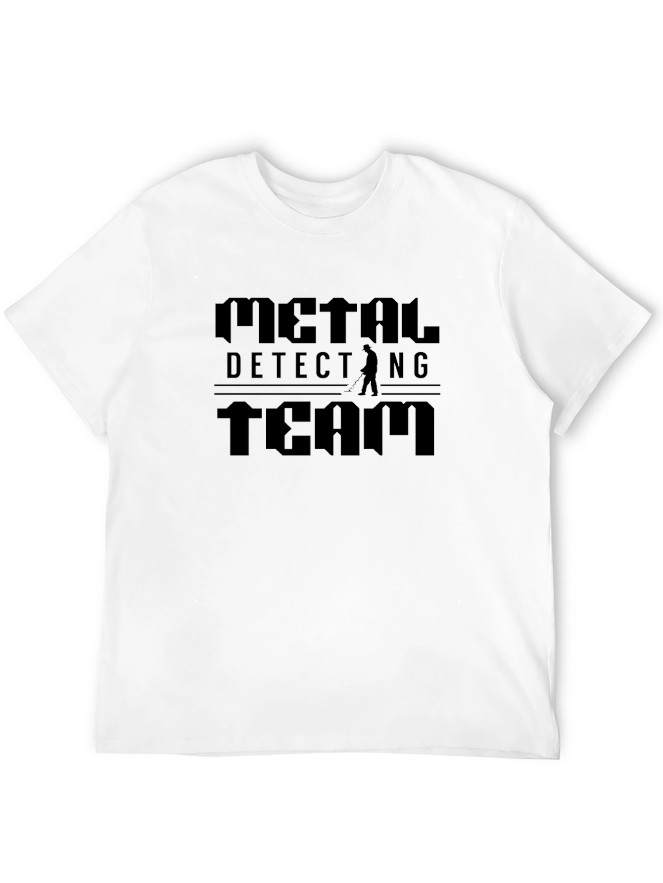 Black Metal Detecting Team Black Graphic T-Shirt view 12