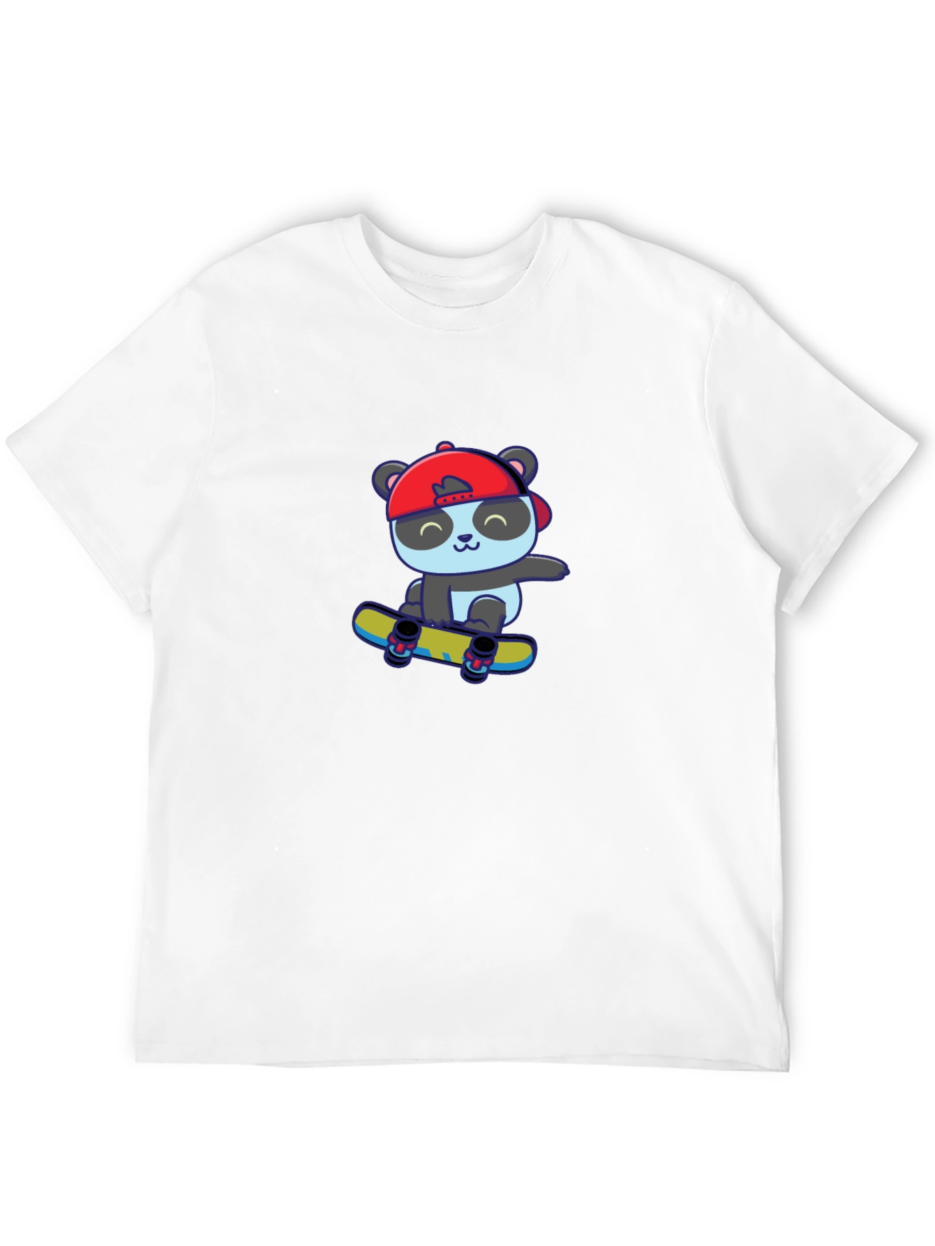 Black Skateboarding Panda Graphic Tee view 12