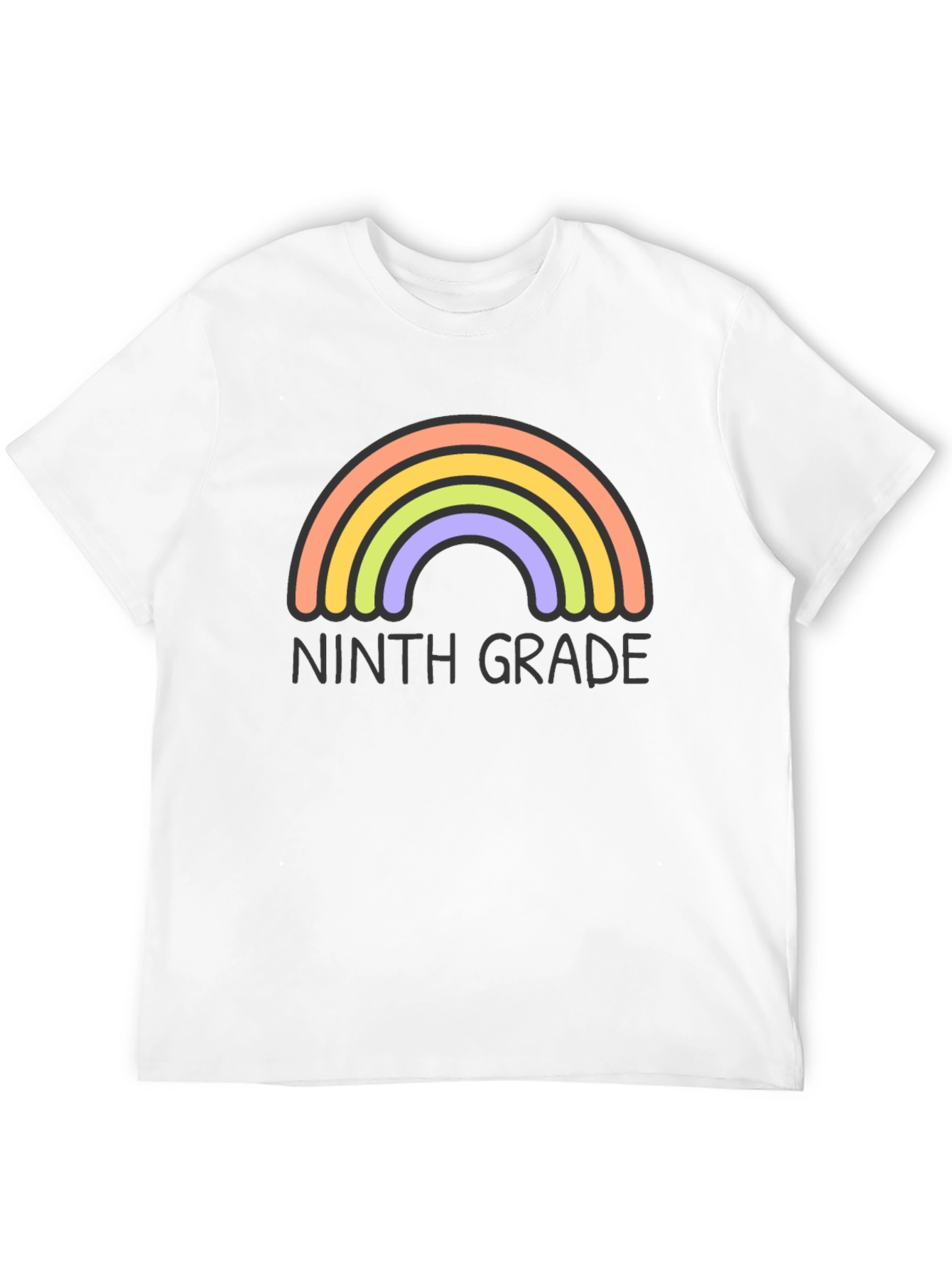 Ninth Grade Rainbow T-Shirt - Back to School Tee - 12